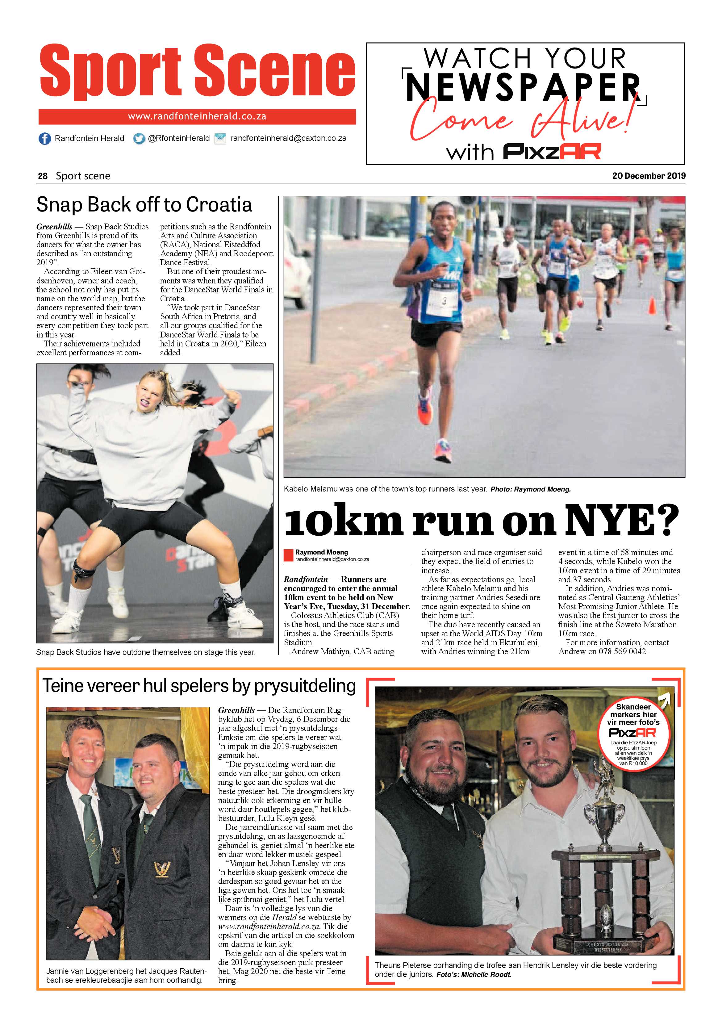 Randfontein Herald 20 December 2019 page 28