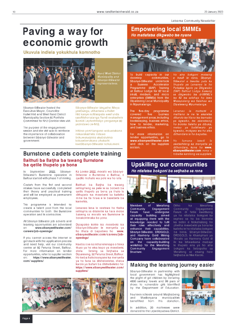 Randfontein Herald 20 January 2023 page 10