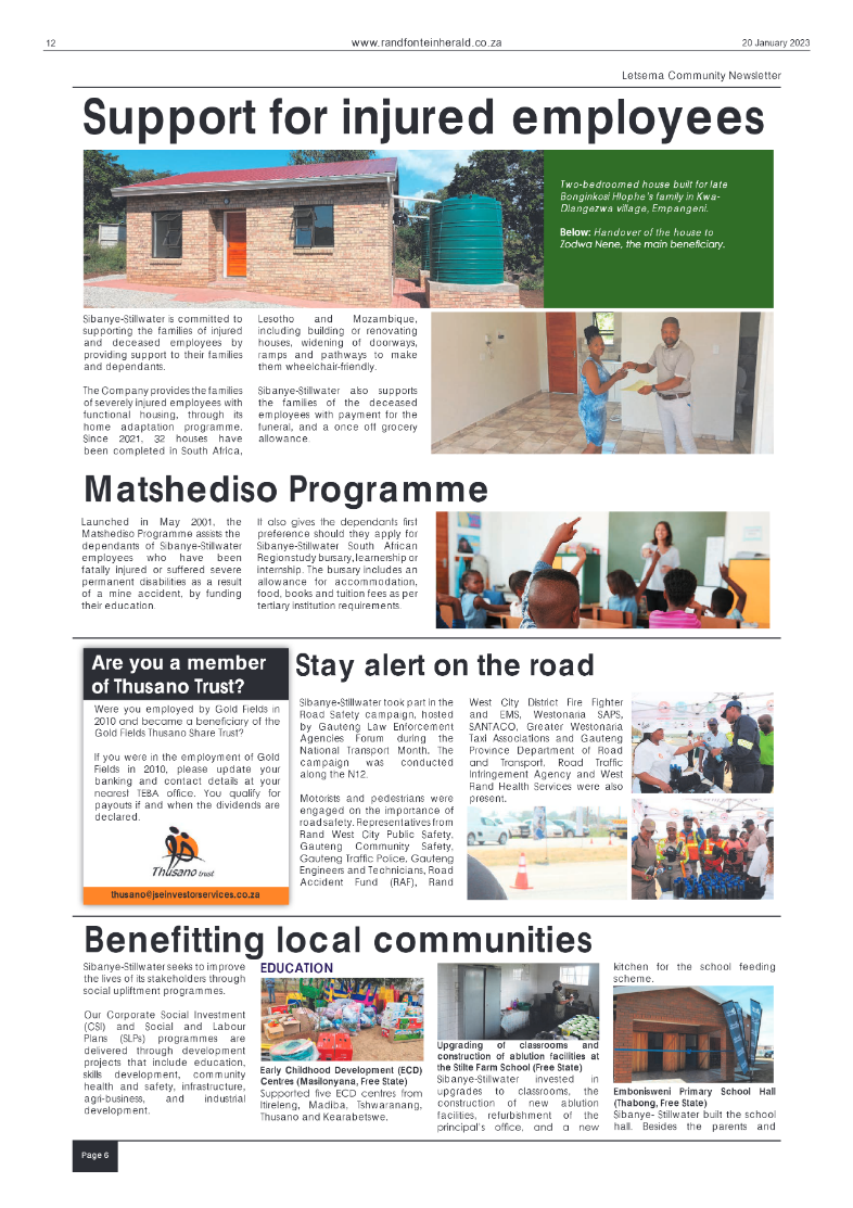 Randfontein Herald 20 January 2023 page 12