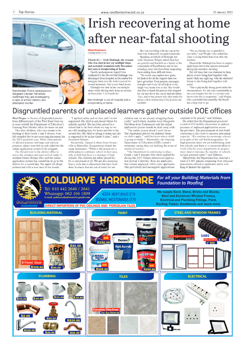 Randfontein Herald 20 January 2023 page 2