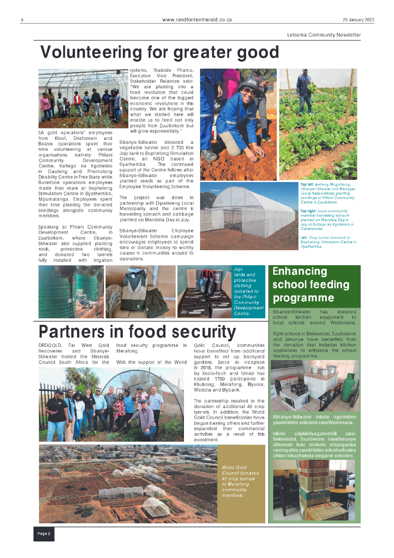 Randfontein Herald 20 January 2023 page 8