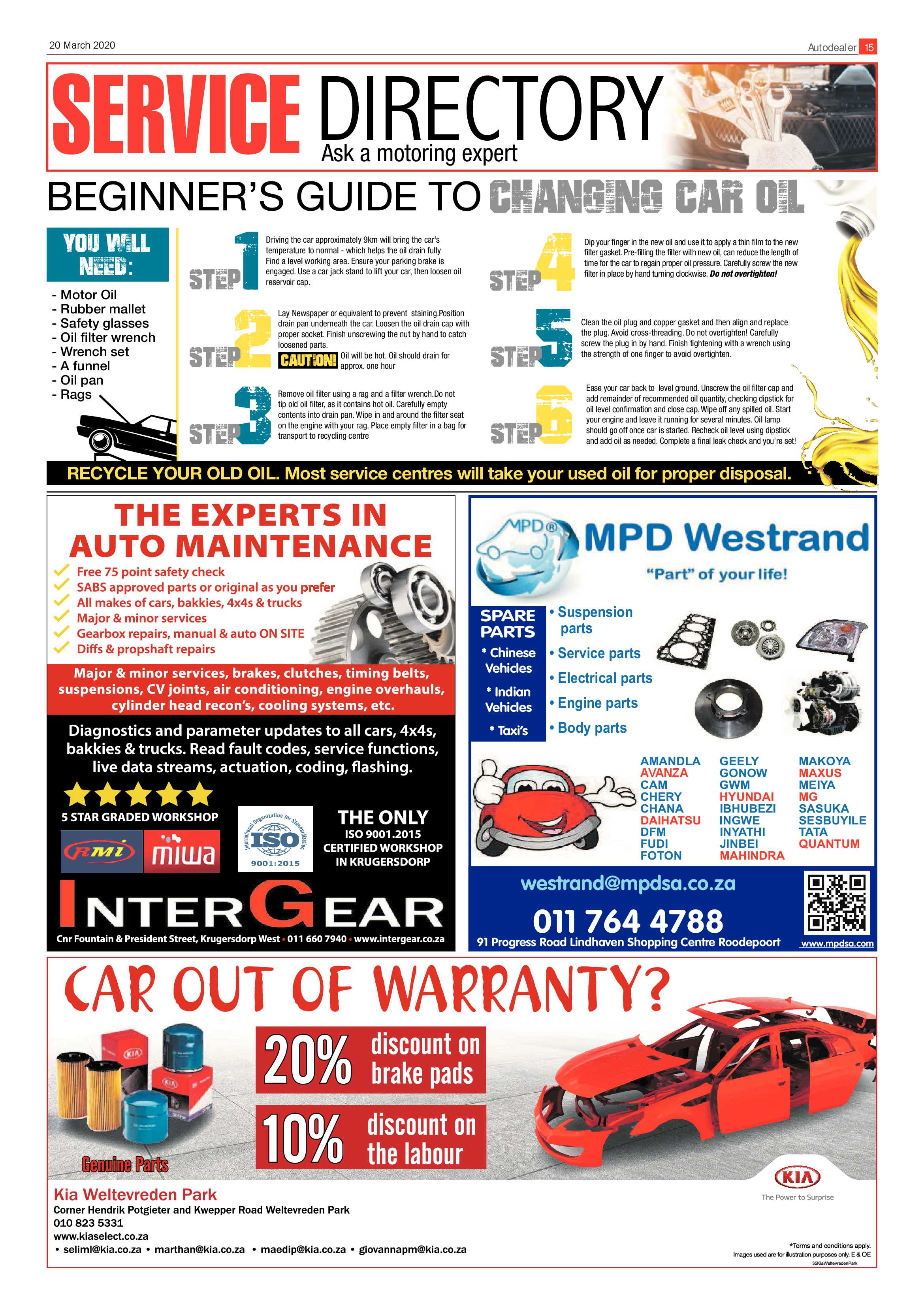 Randfontein Herald 20 March 2020 page 15