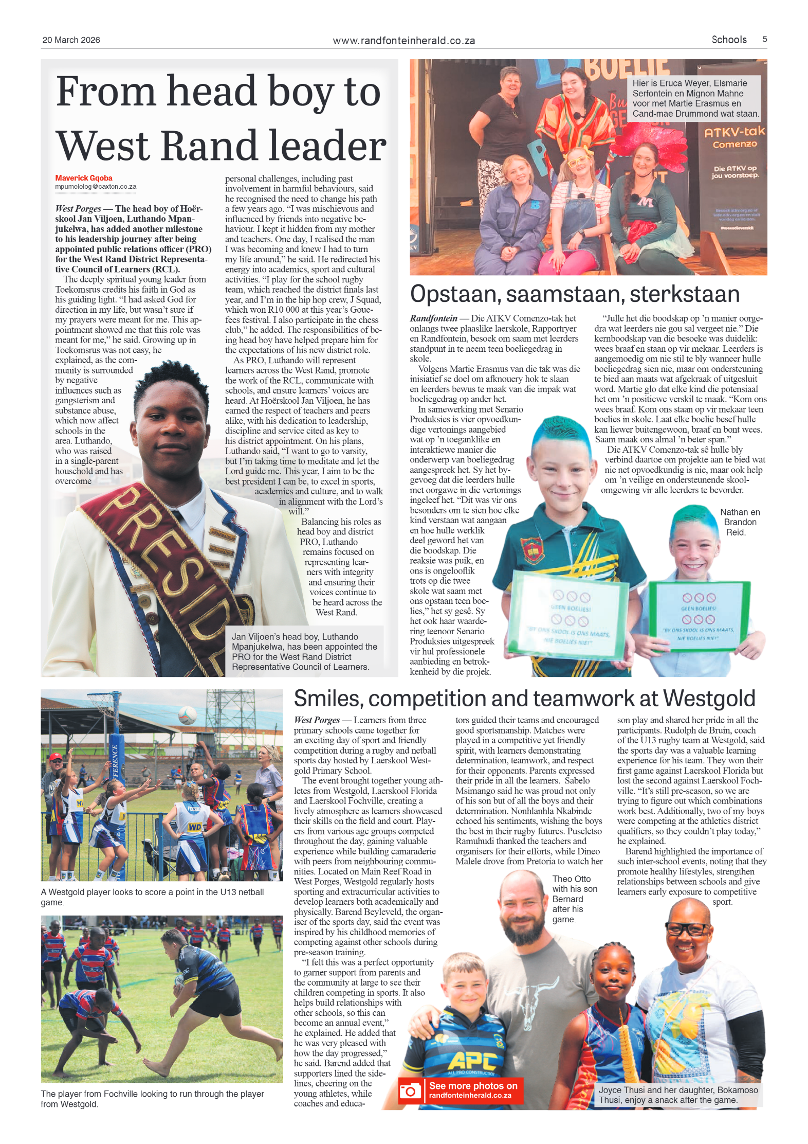 Randfontein Herald 20 March 2026 page 5