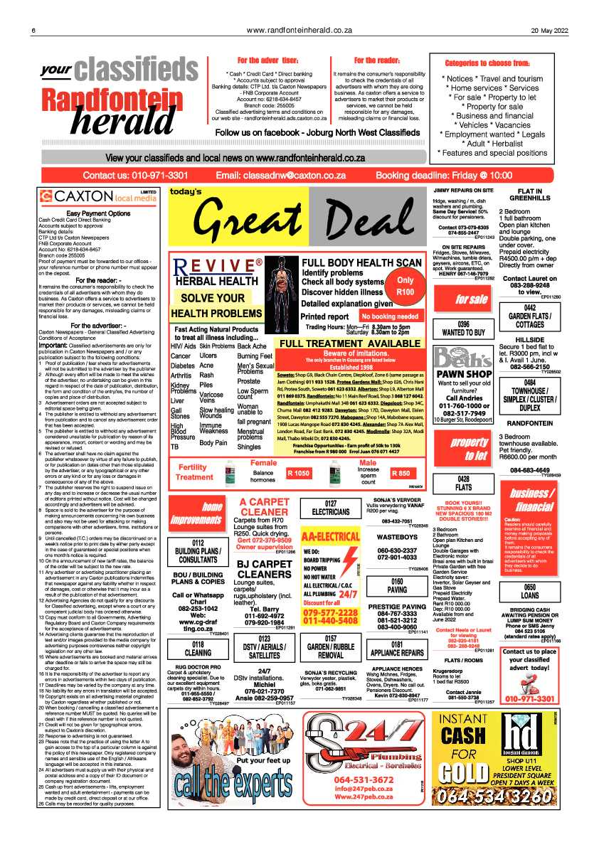 Randfontein Herald 20 May 2022 page 6