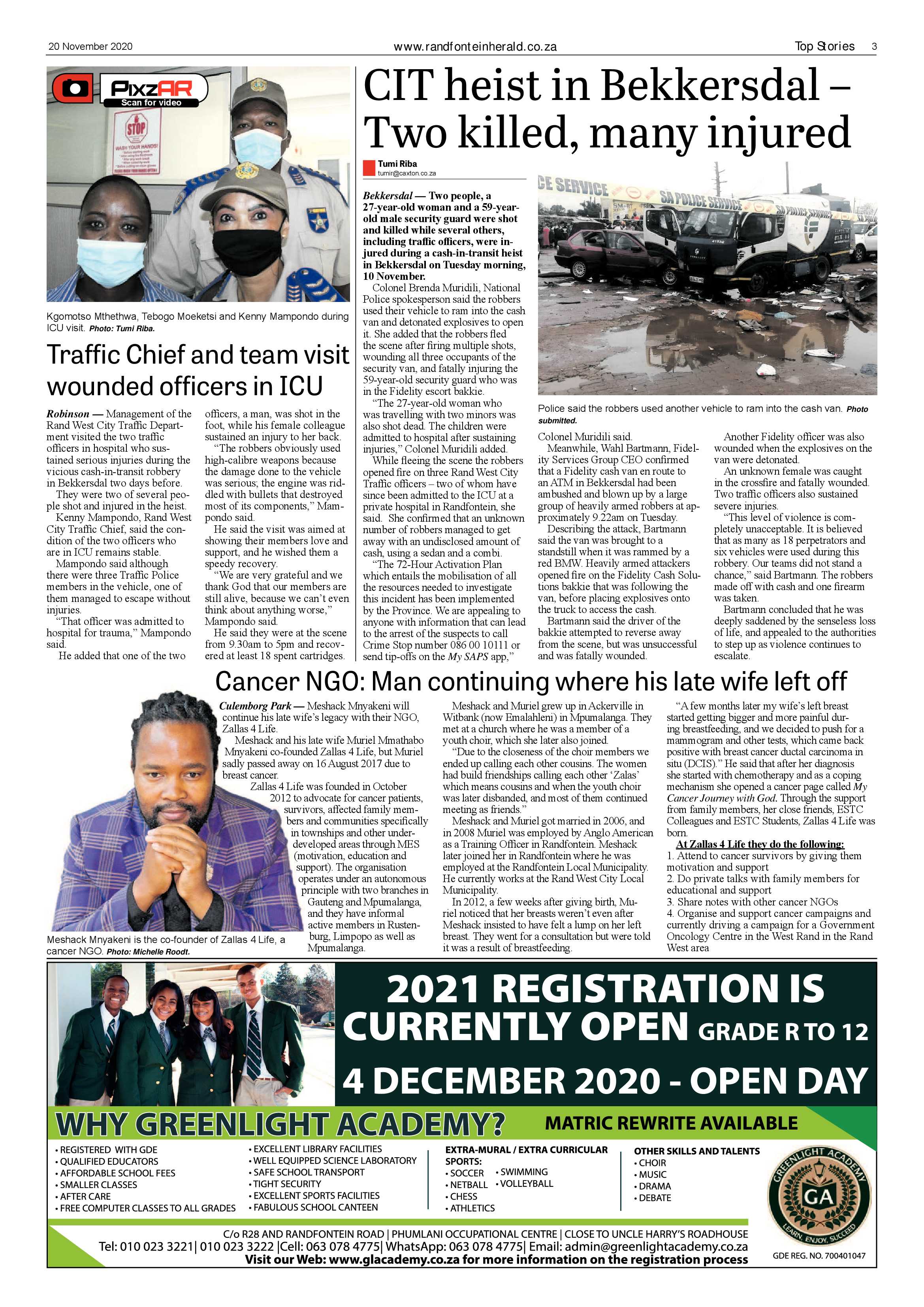 Randfontein Herald 20 November 2020 page 3