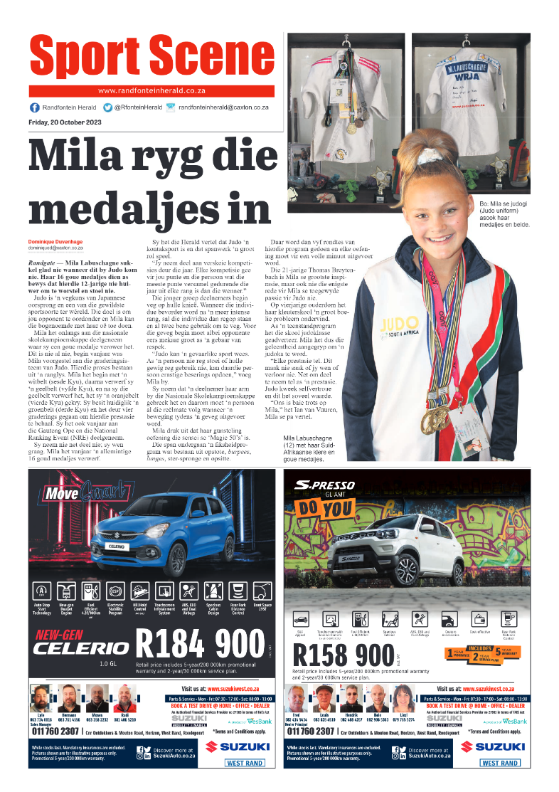Randfontein Herald 20 October 2023 page 12