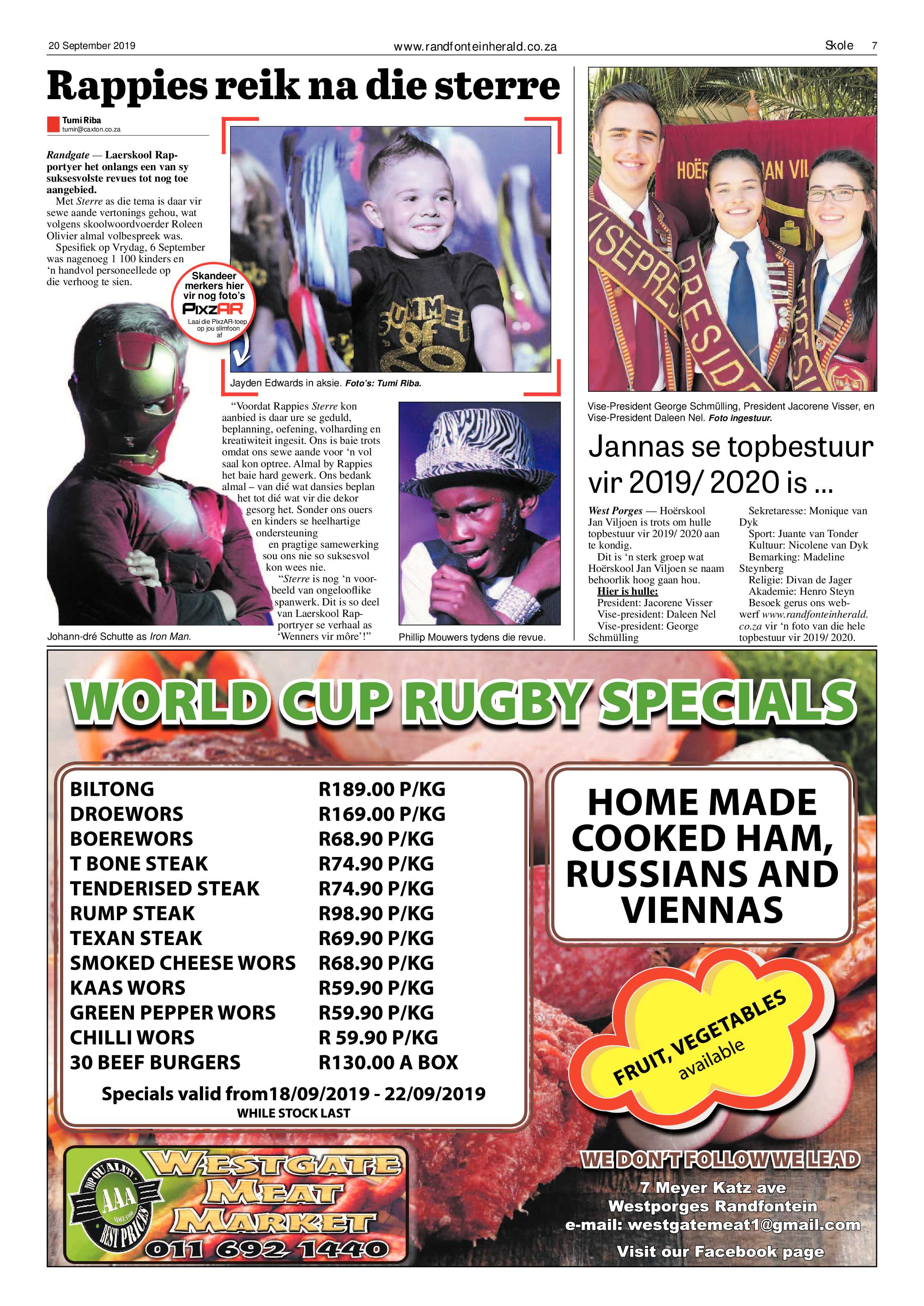 Randfontein Herald 20 September 2019 page 7