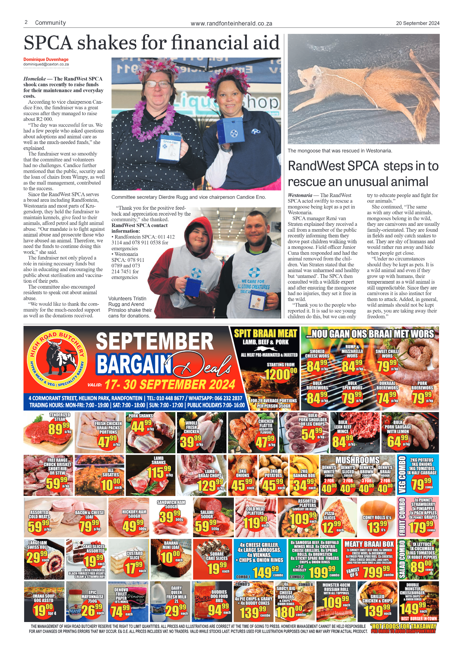 Randfontein Herald 20 September 2024 page 2