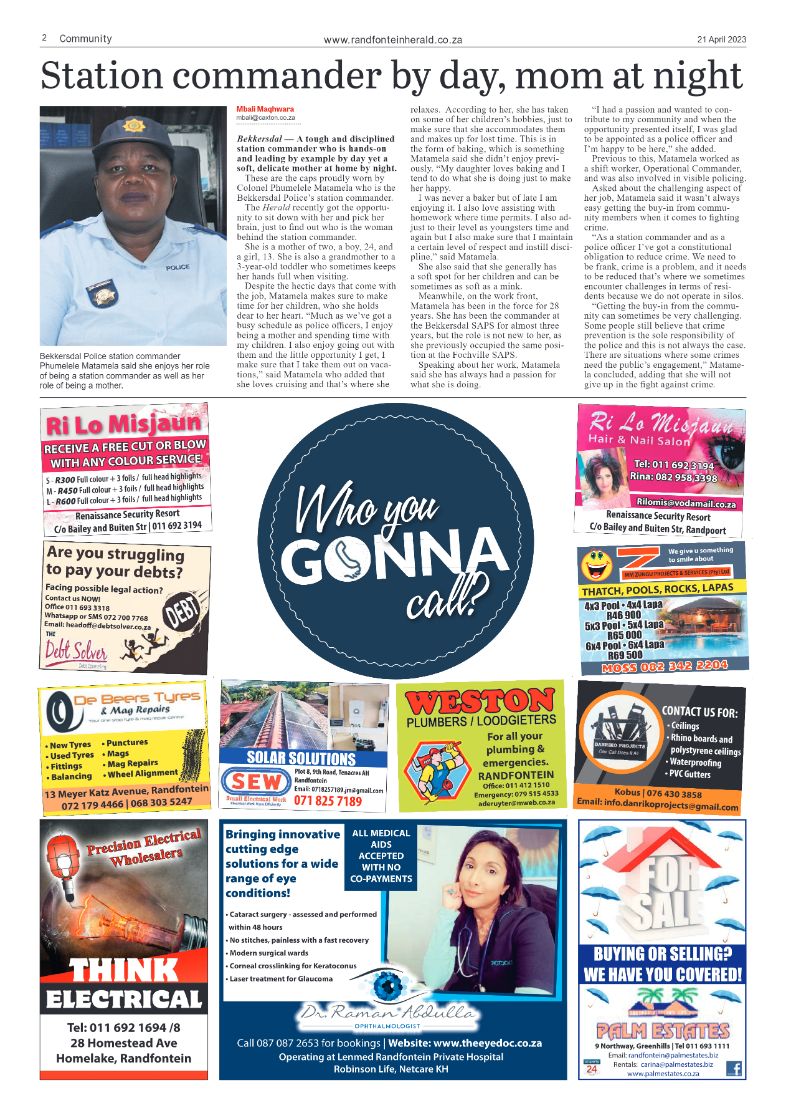 Randfontein Herald 21 April 2023 page 2