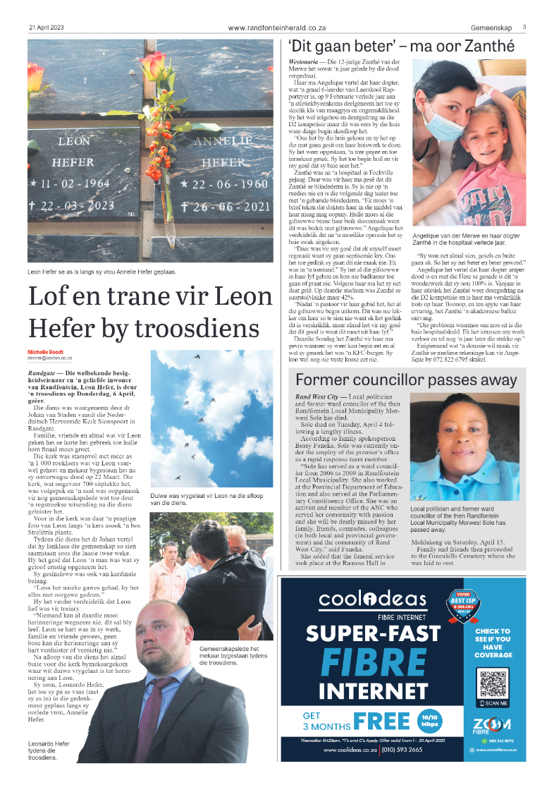Randfontein Herald 21 April 2023 page 3