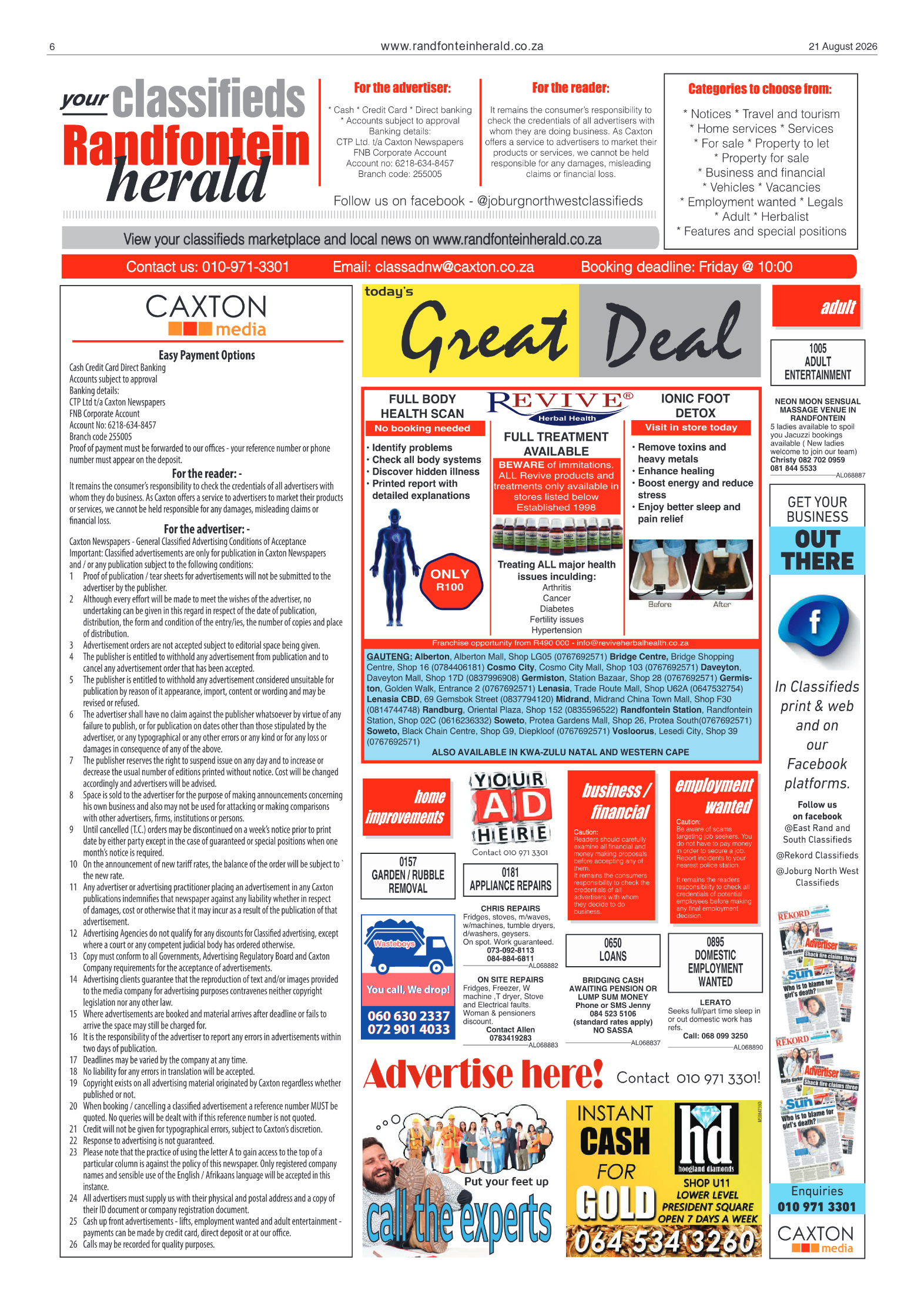 Randfontein Herald 21 August 2026 page 6