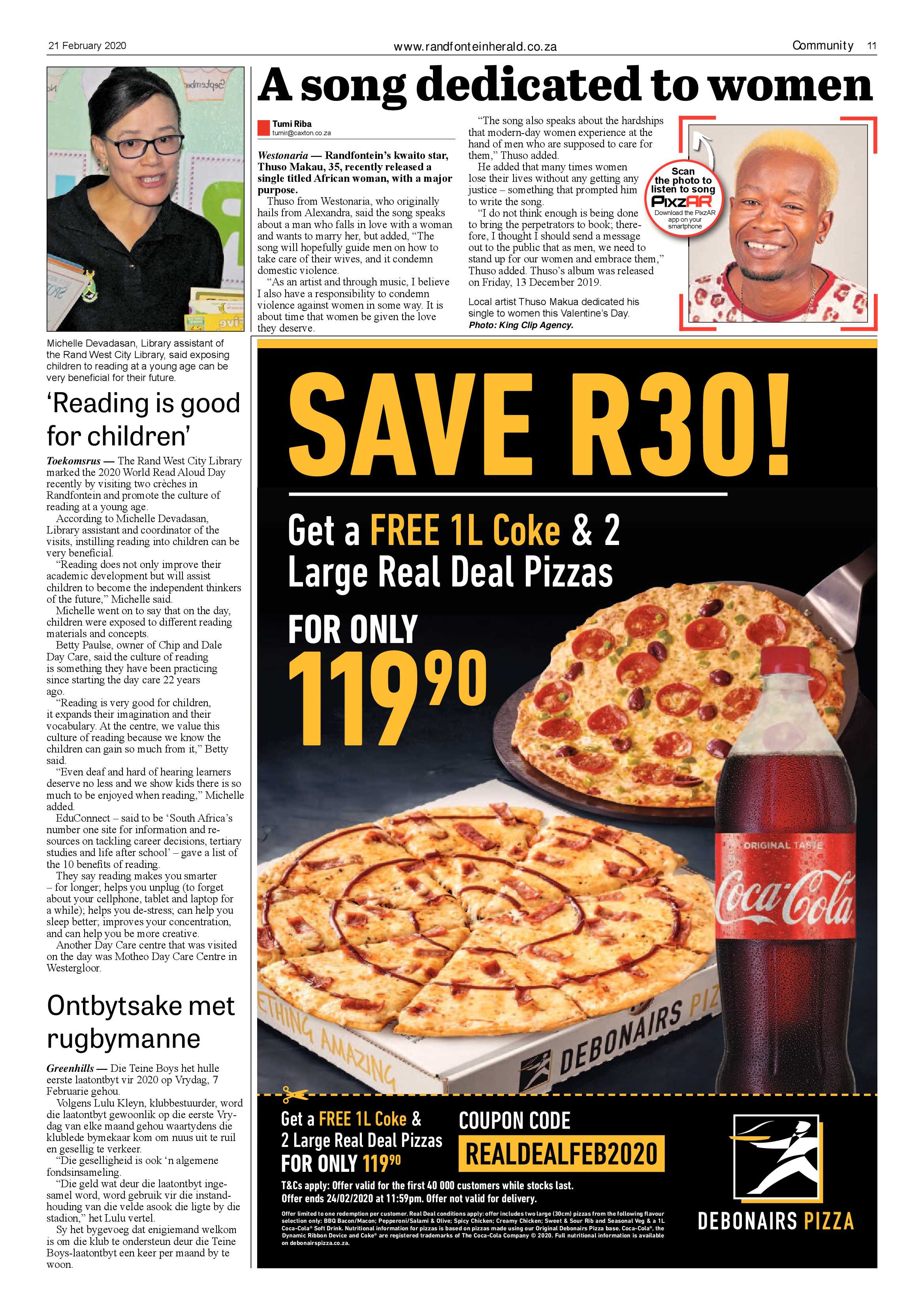 Randfontein Herald 21 February 2020 page 11