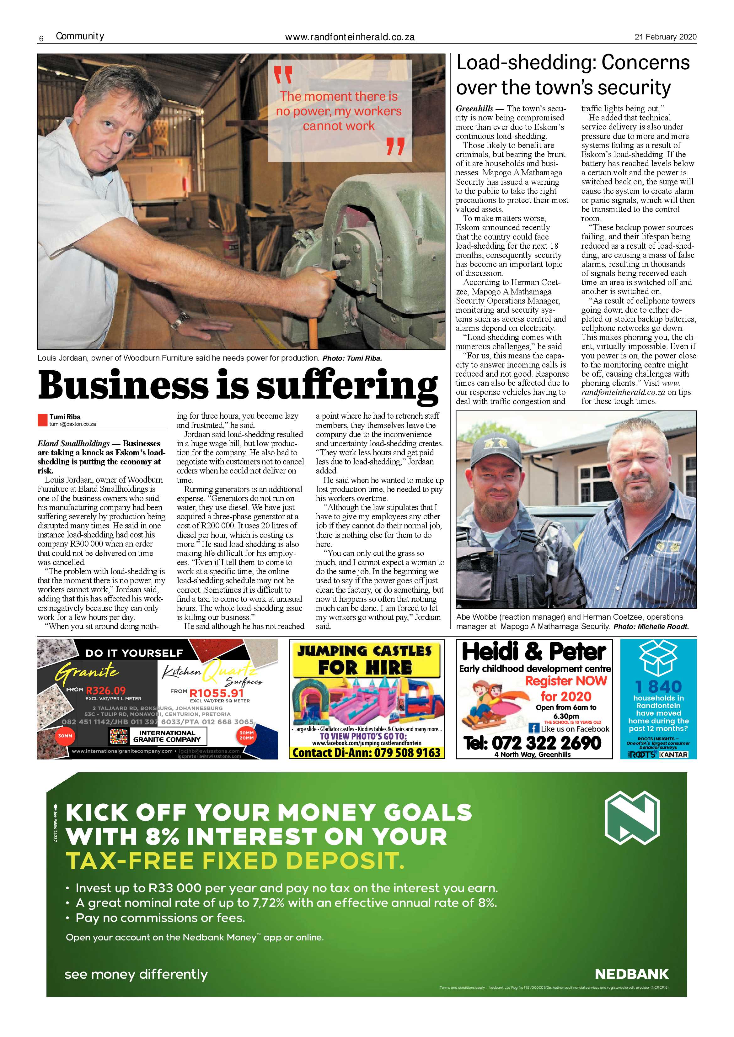 Randfontein Herald 21 February 2020 page 6