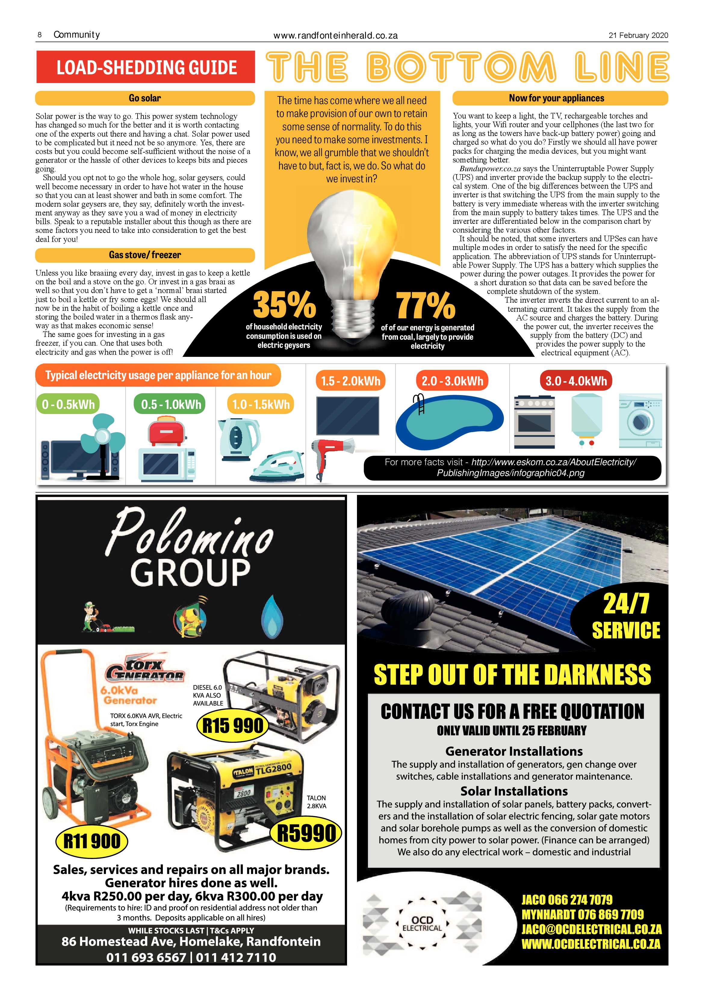 Randfontein Herald 21 February 2020 page 8