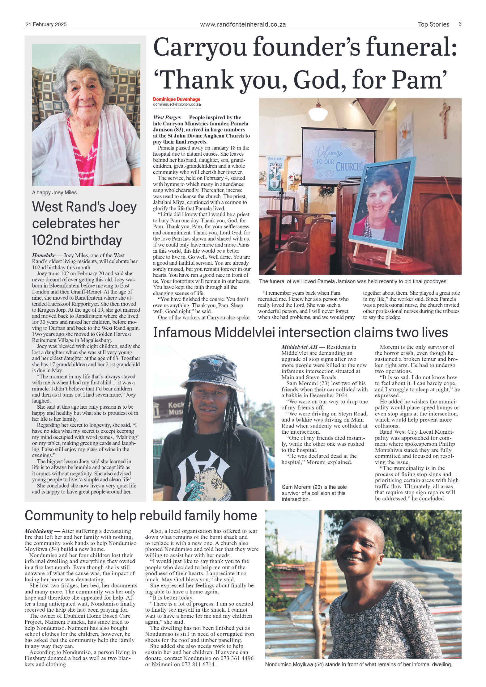 Randfontein Herald 21 February 2025 page 3