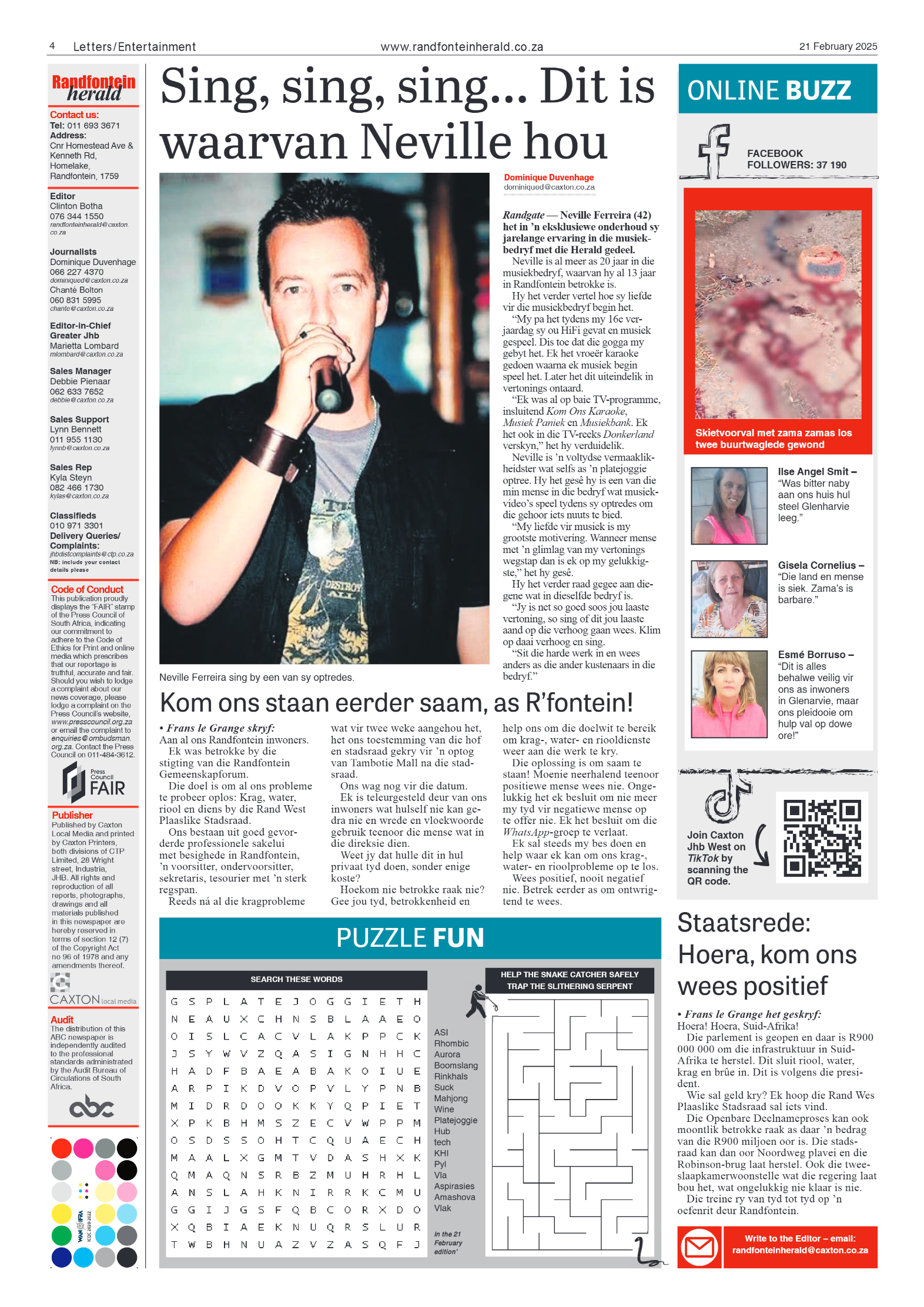 Randfontein Herald 21 February 2025 page 4