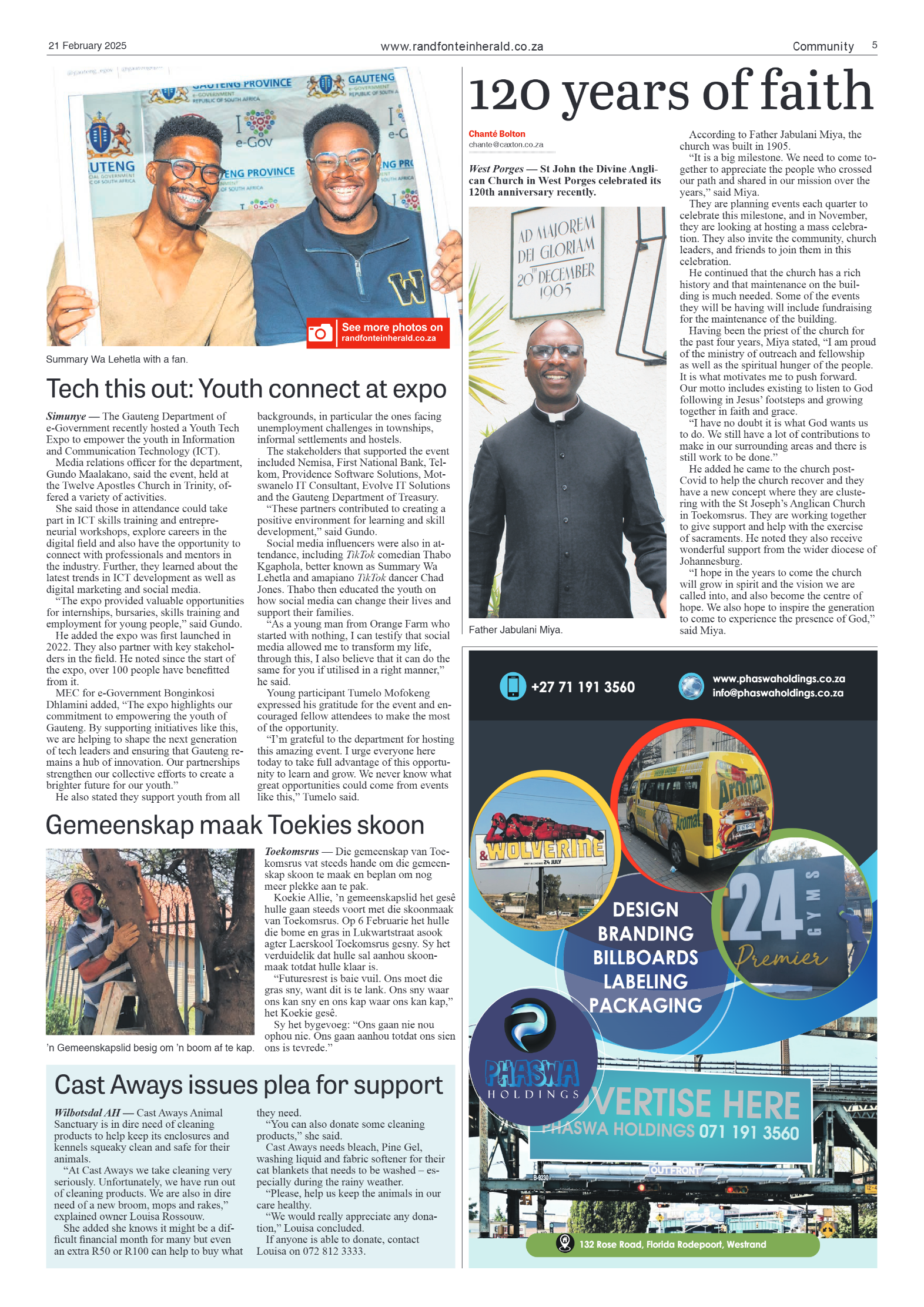 Randfontein Herald 21 February 2025 page 5