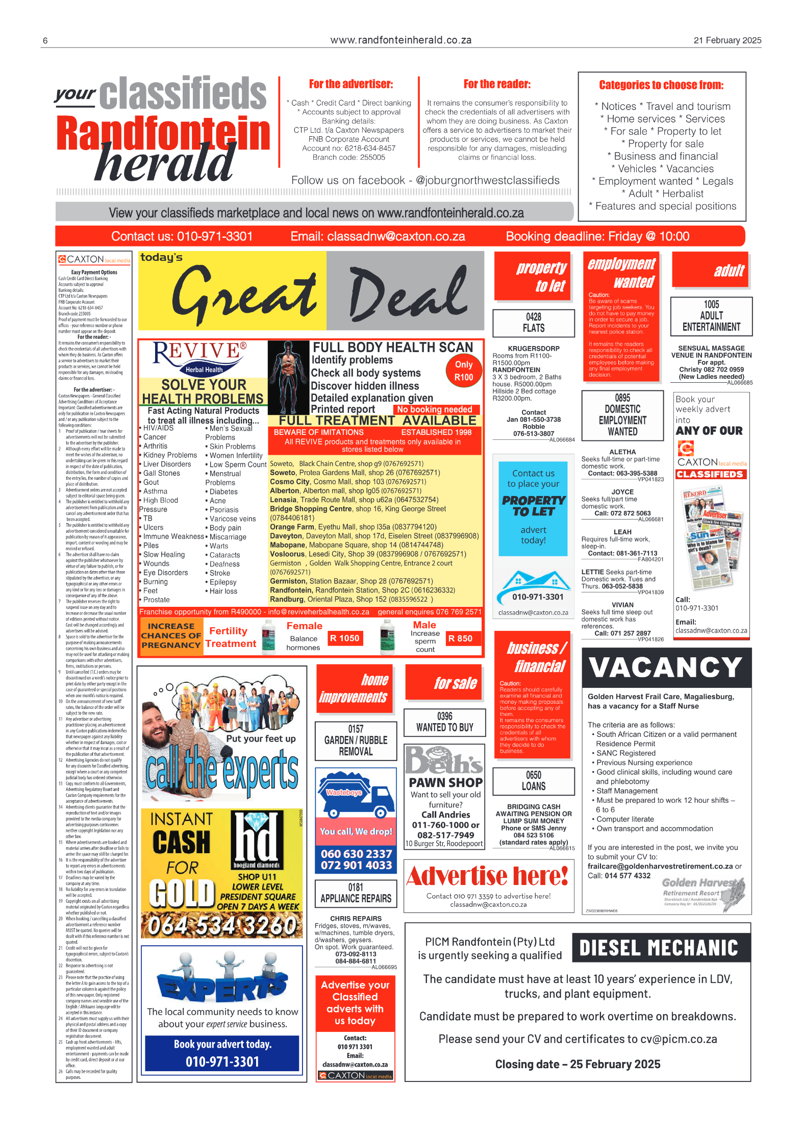 Randfontein Herald 21 February 2025 page 6