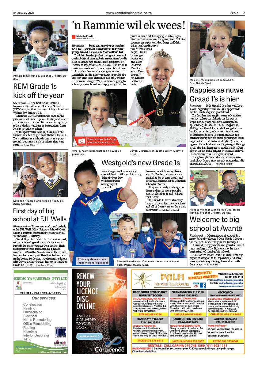 Randfontein Herald 21 January 2022 page 3