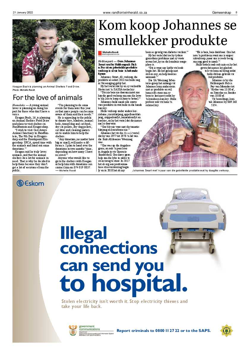 Randfontein Herald 21 January 2022 page 5