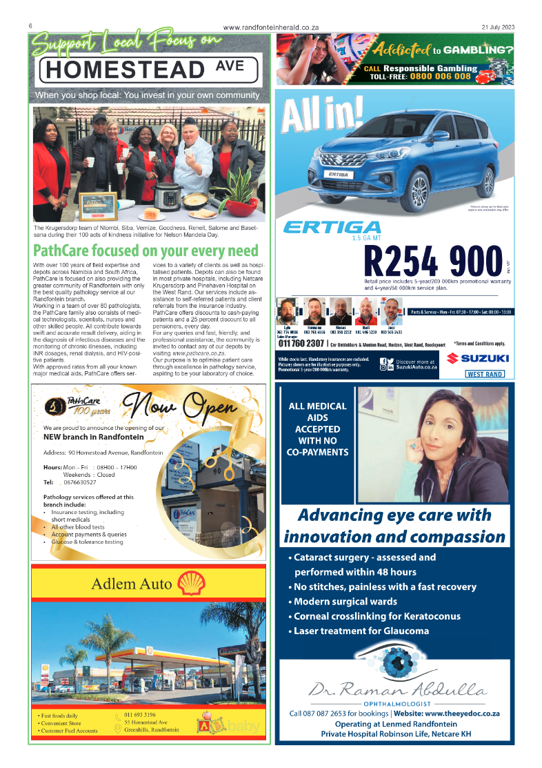 Randfontein Herald 21 July 2023 page 6