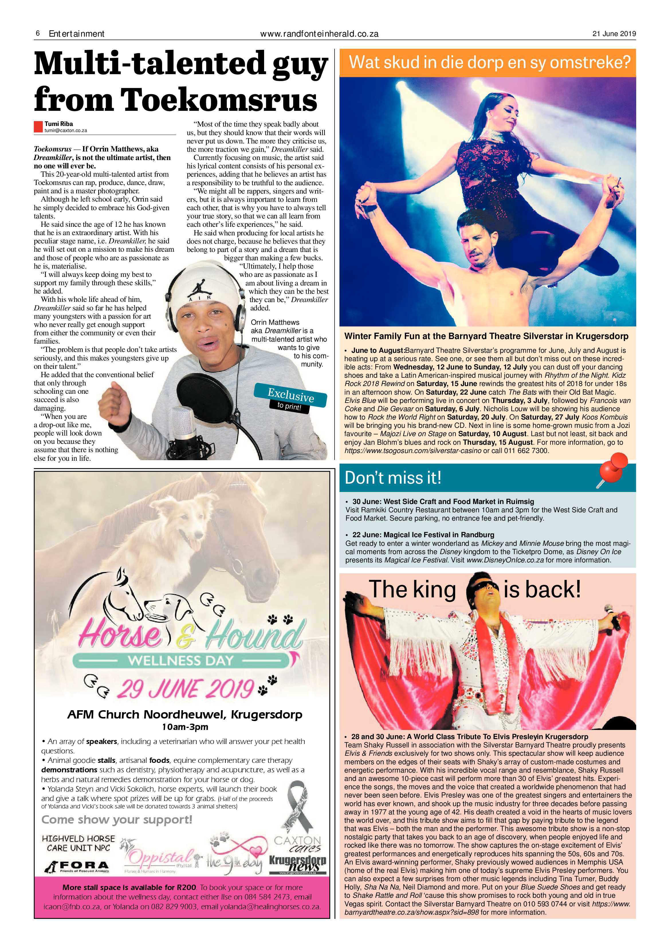 Randfontein Herald 21 June 2019 page 6