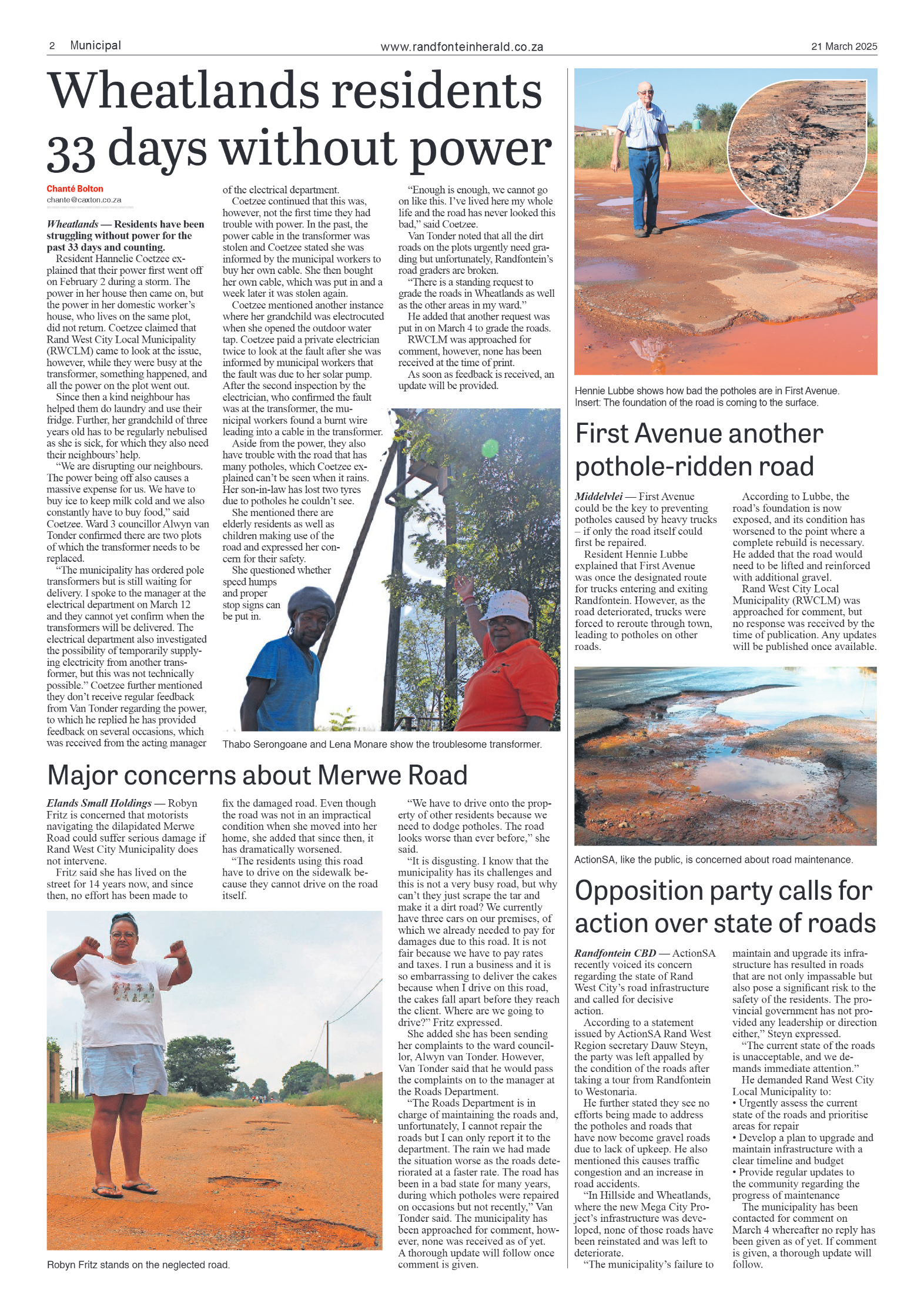 Randfontein Herald 21 March 2025 page 2