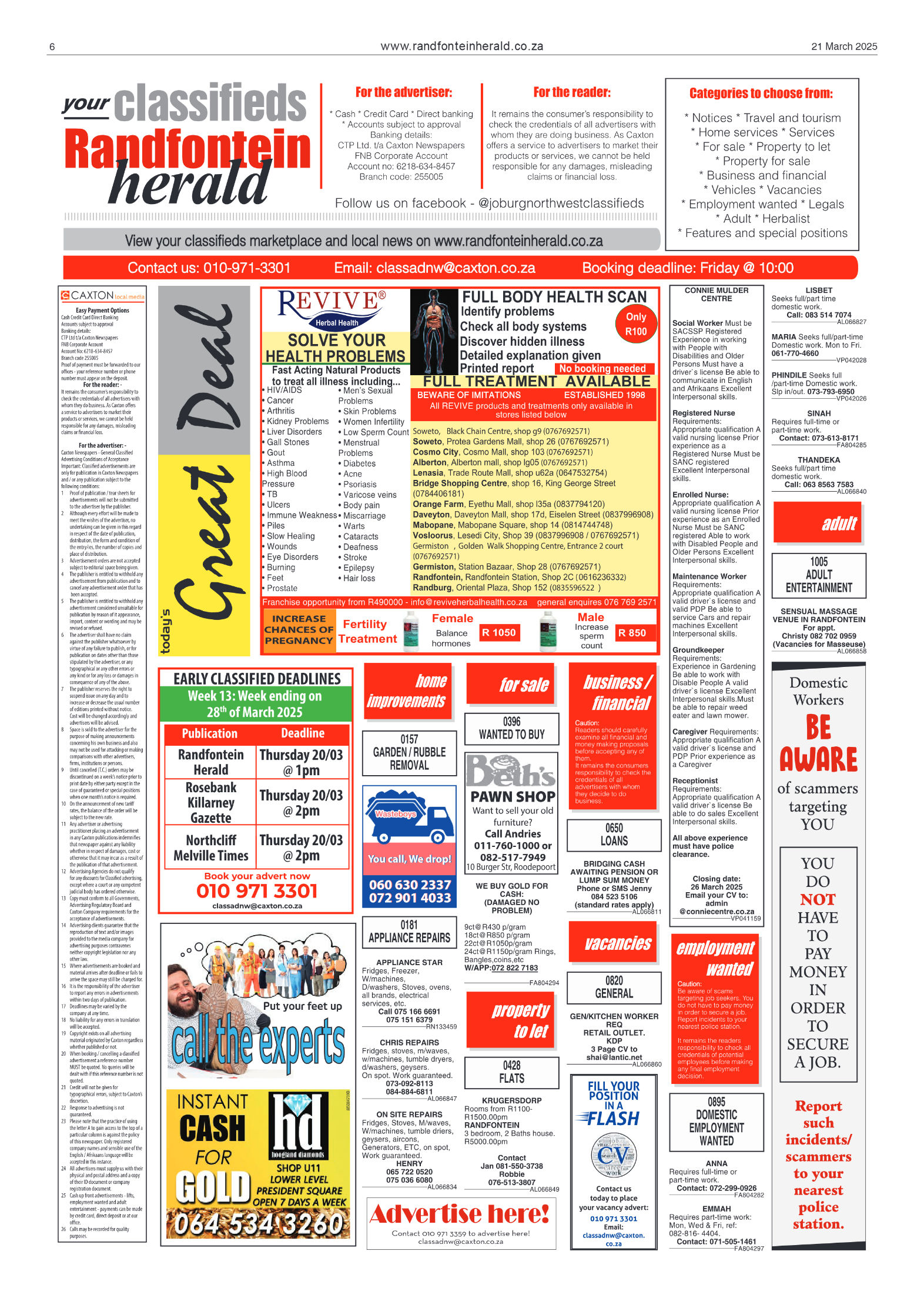 Randfontein Herald 21 March 2025 page 6