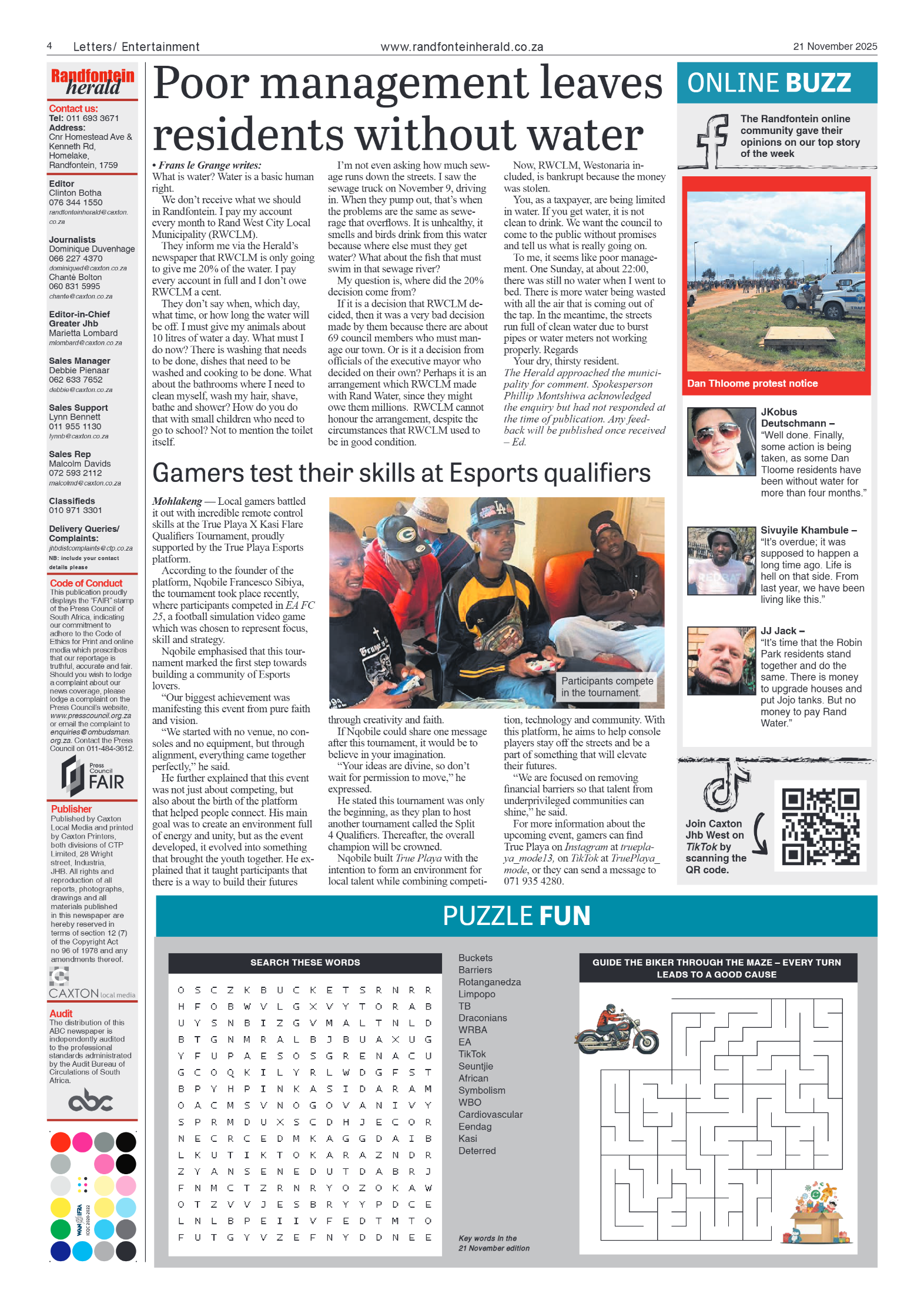 Randfontein Herald 21 November 2025 page 6