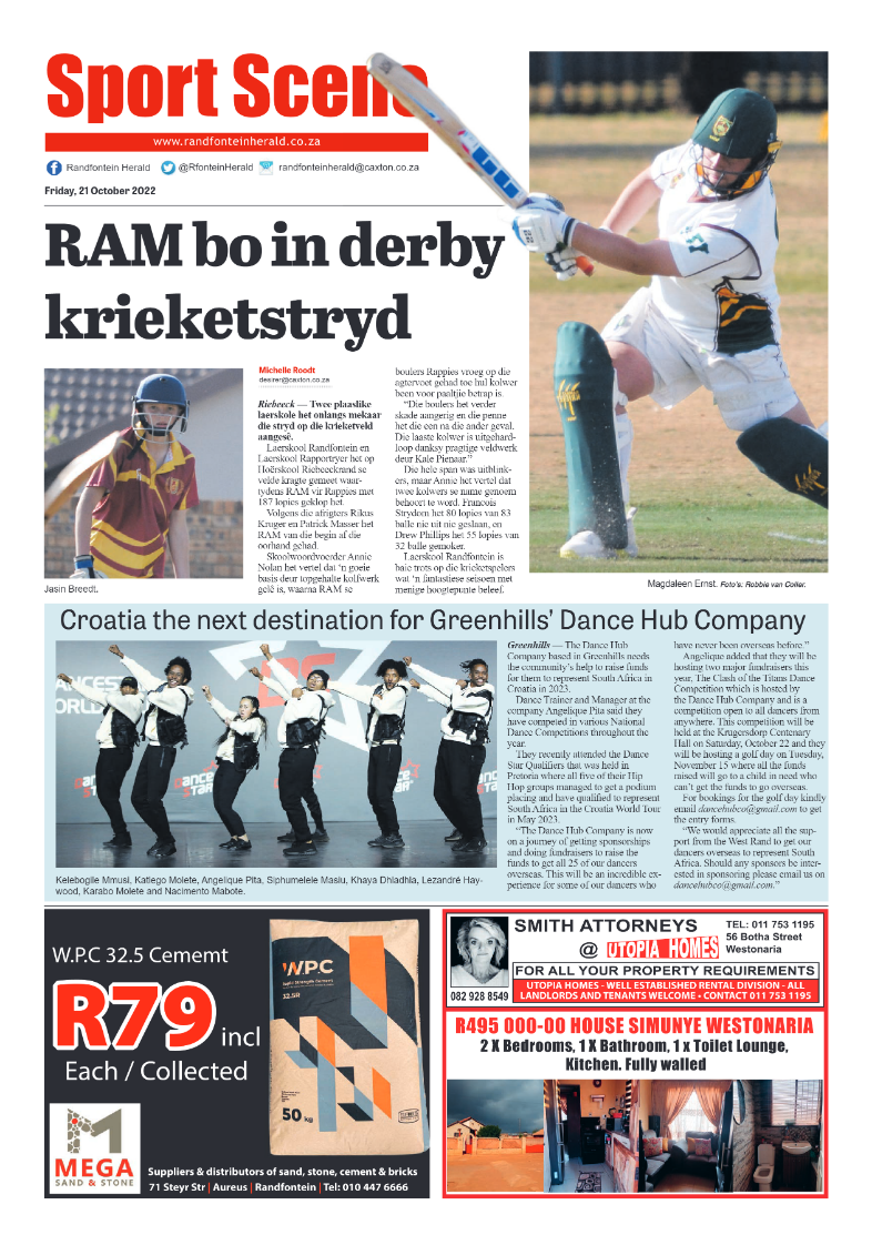 Randfontein Herald 21 October 2022 page 8