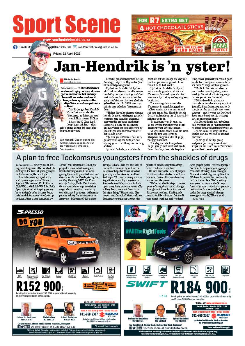Randfontein Herald 22 April 2022 page 8