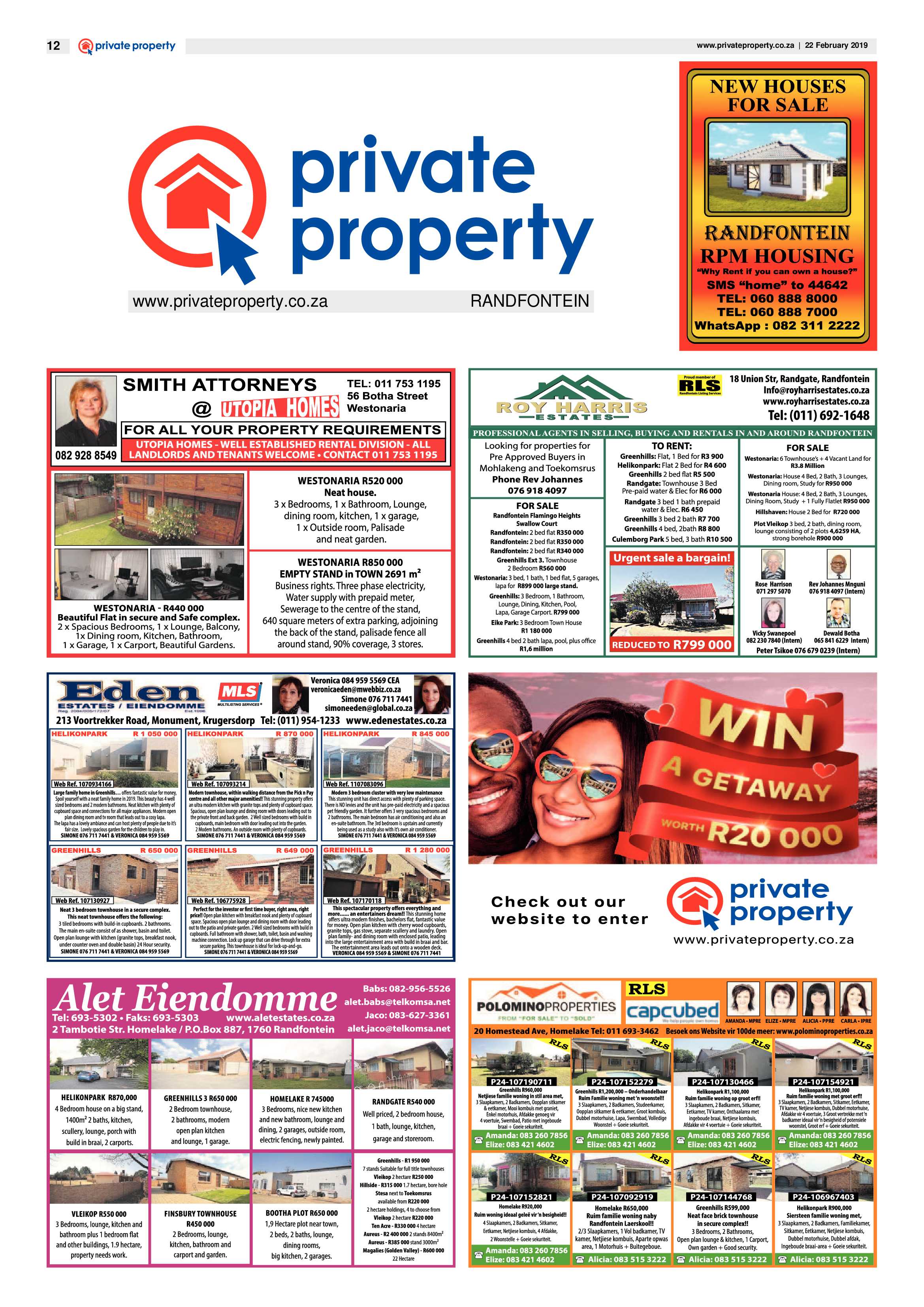 Randfontein Herald 22 February 2019 page 12