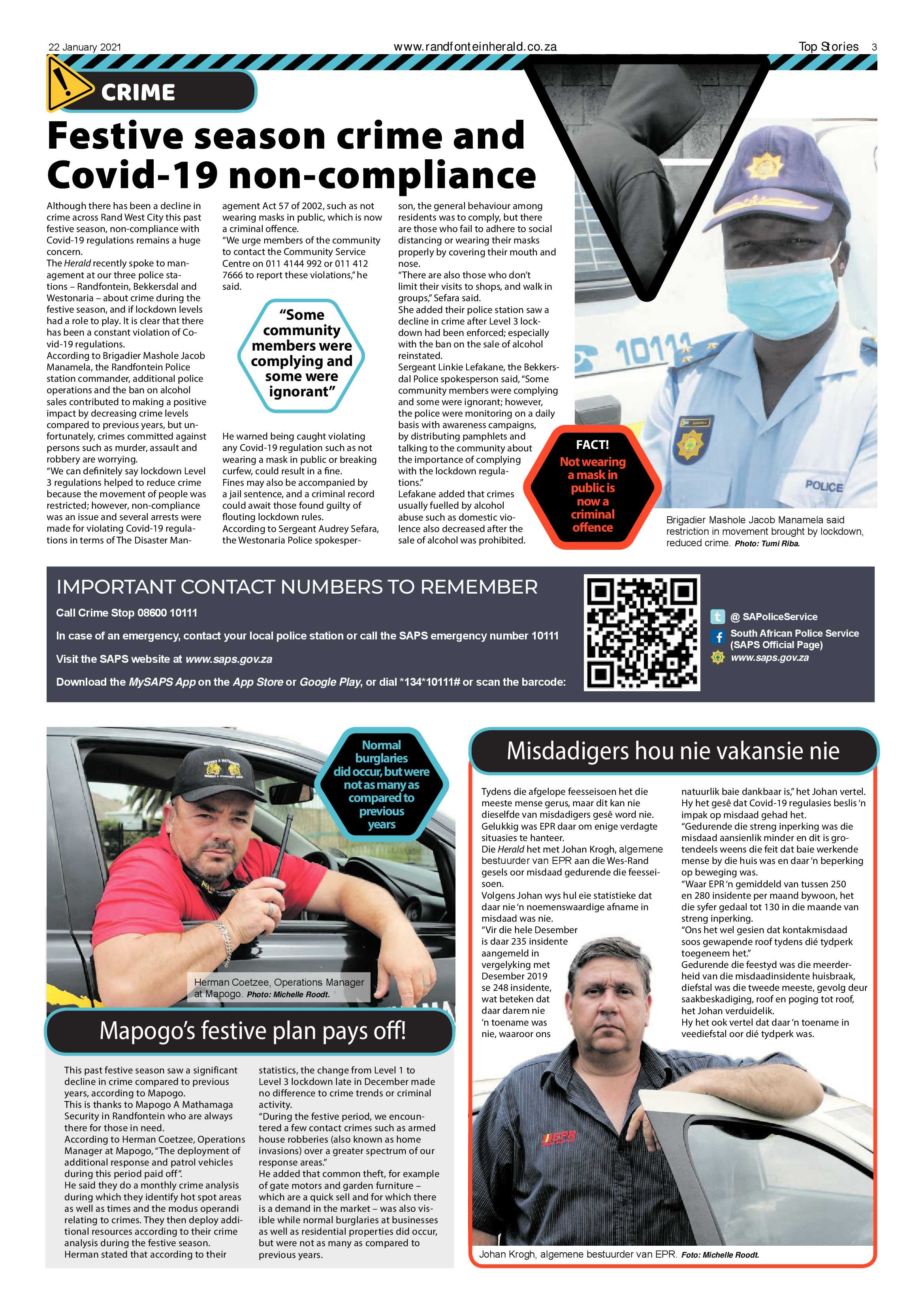 Randfontein Herald 22 January 2021 page 3