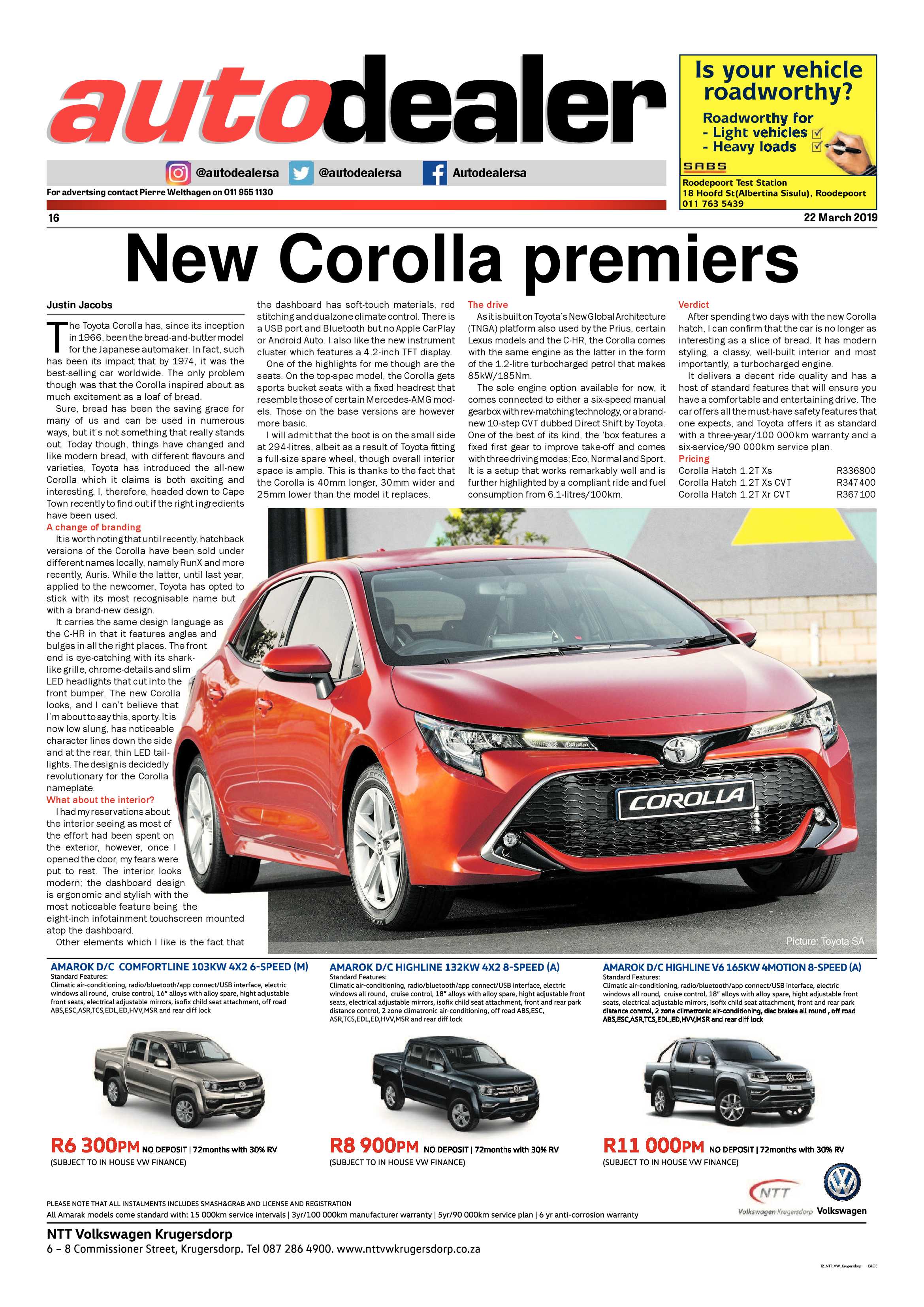 Randfontein Herald 22 March 2019 page 16
