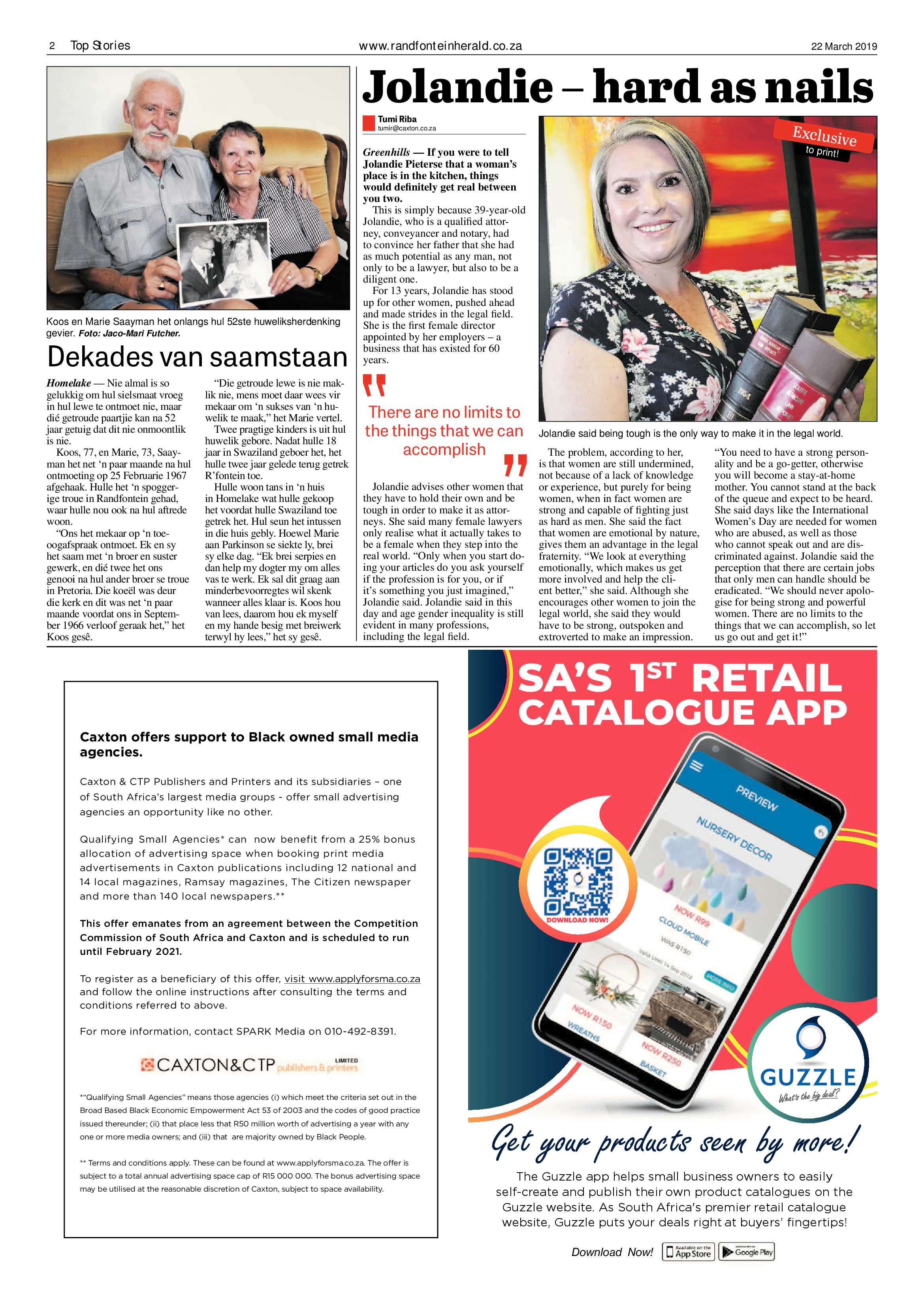 Randfontein Herald 22 March 2019 page 2