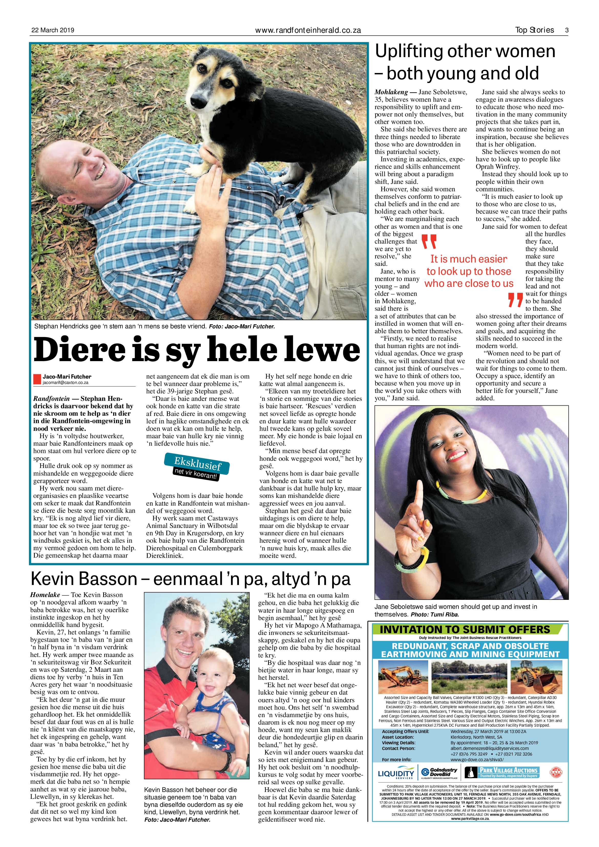 Randfontein Herald 22 March 2019 page 3