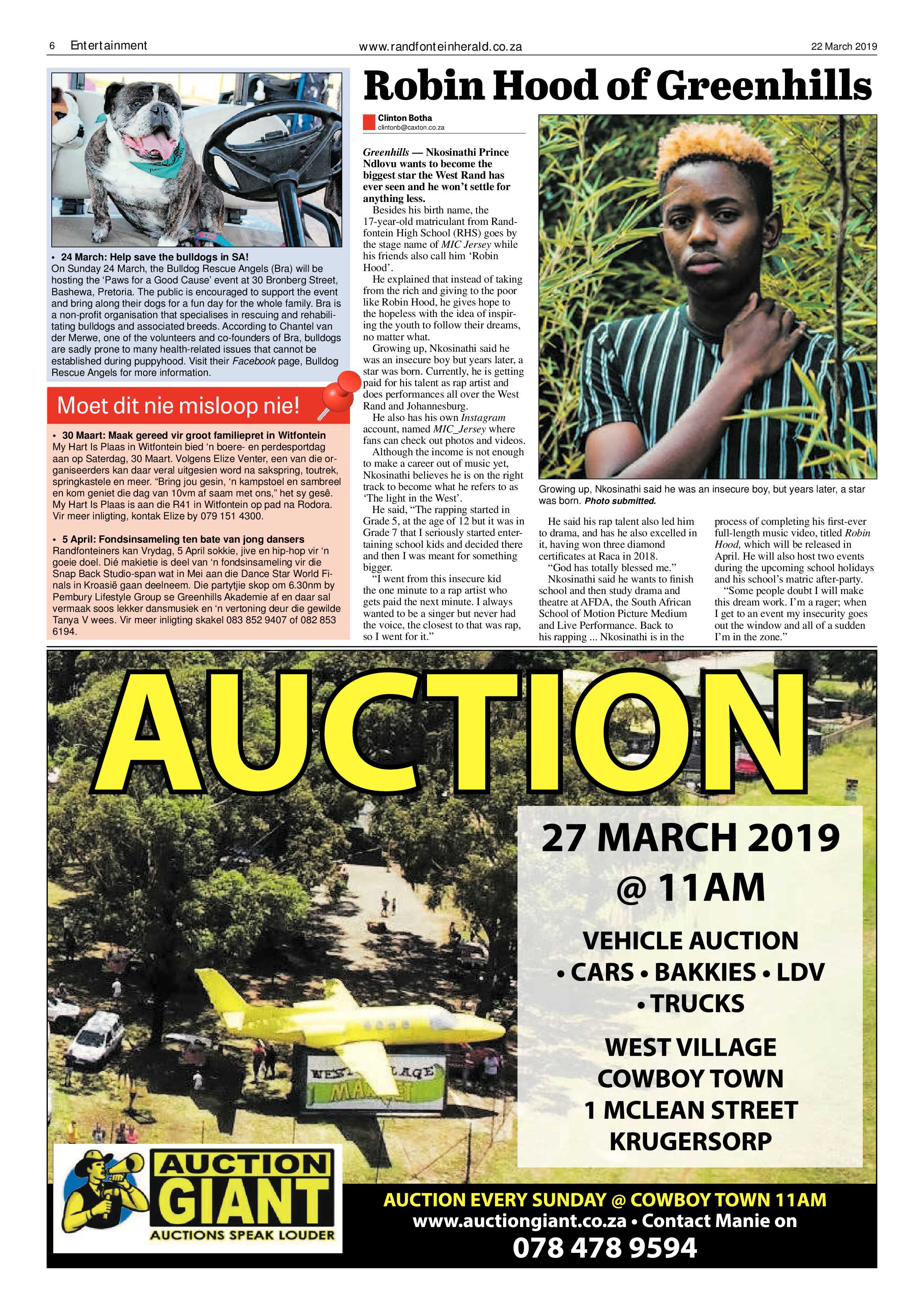 Randfontein Herald 22 March 2019 page 6