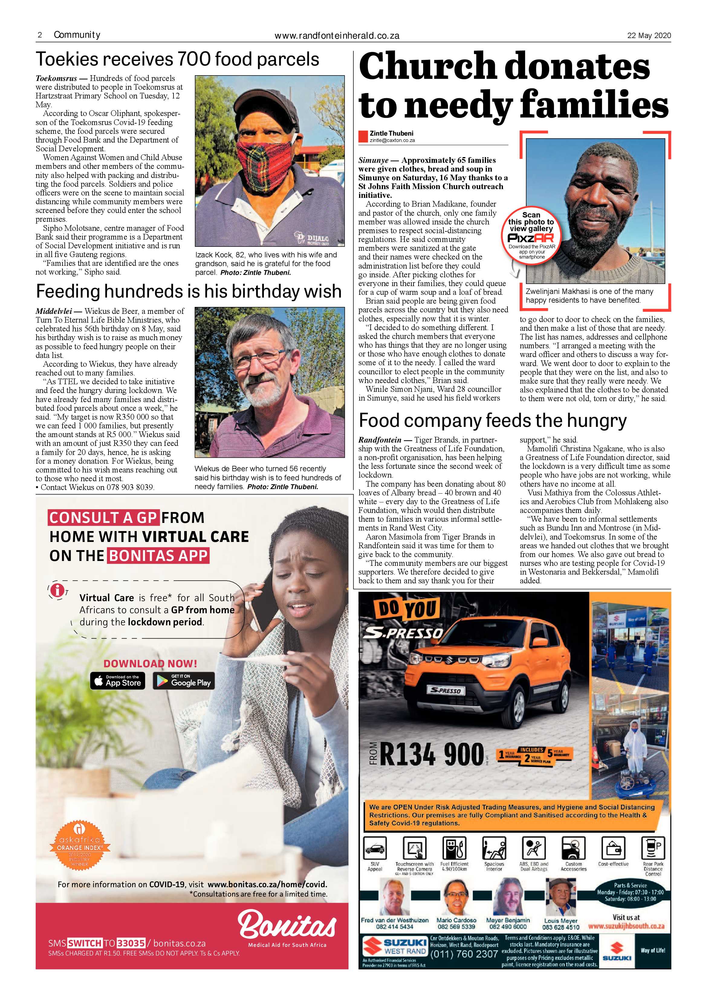 Randfontein Herald 22 May 2020 page 2