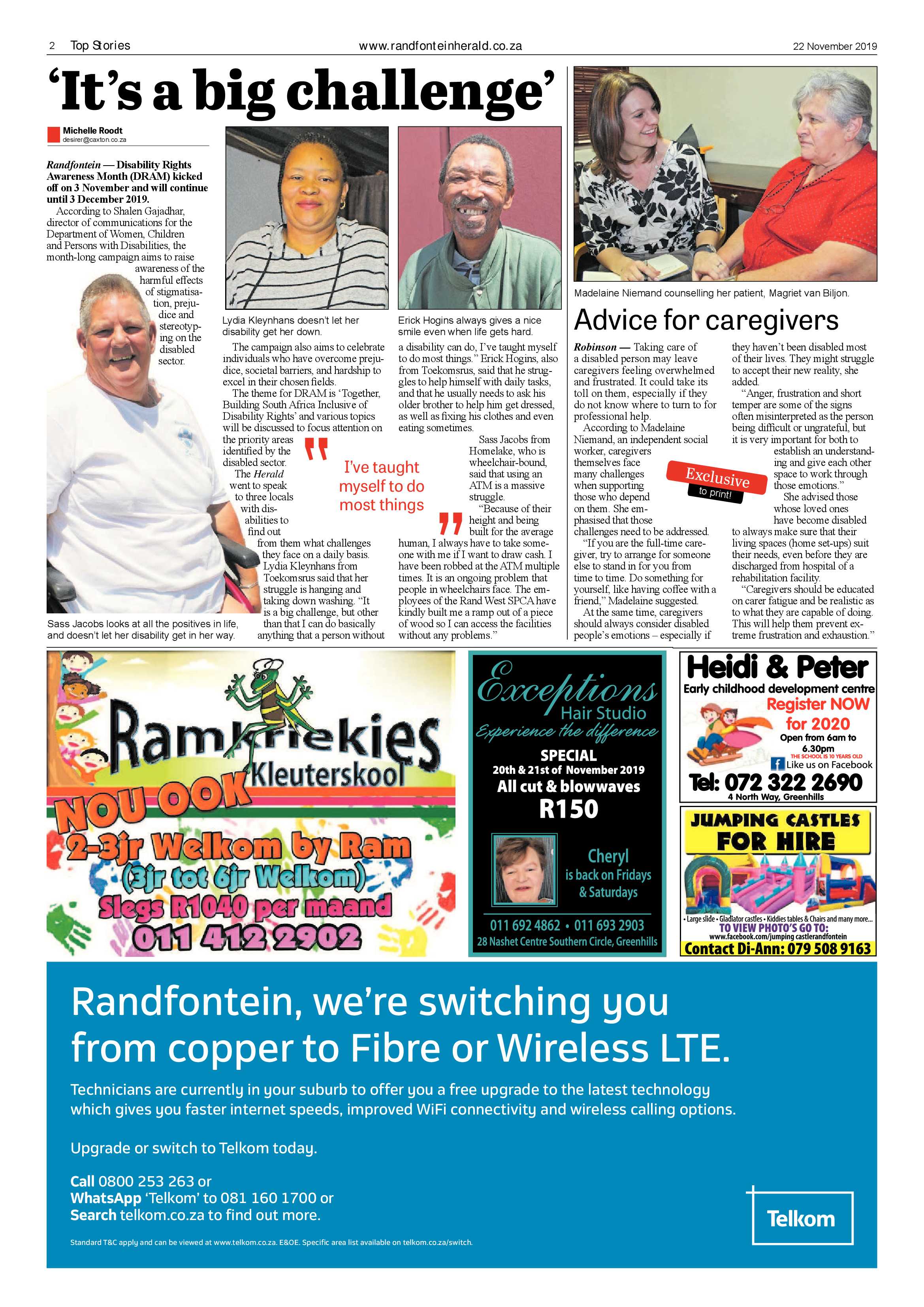 Randfontein Herald 22 November 2019 page 2