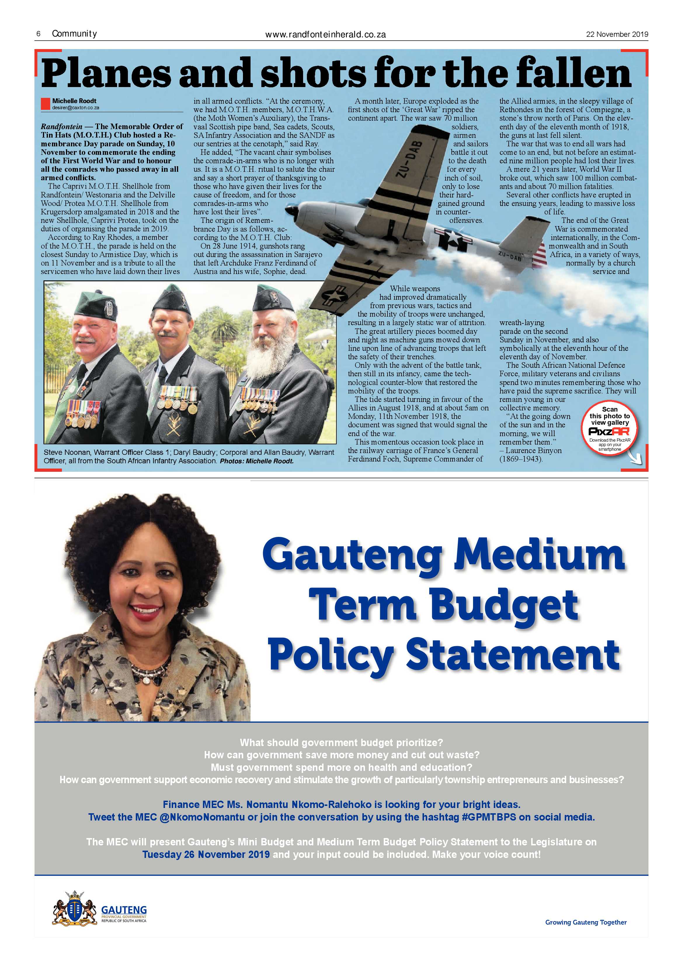 Randfontein Herald 22 November 2019 page 6