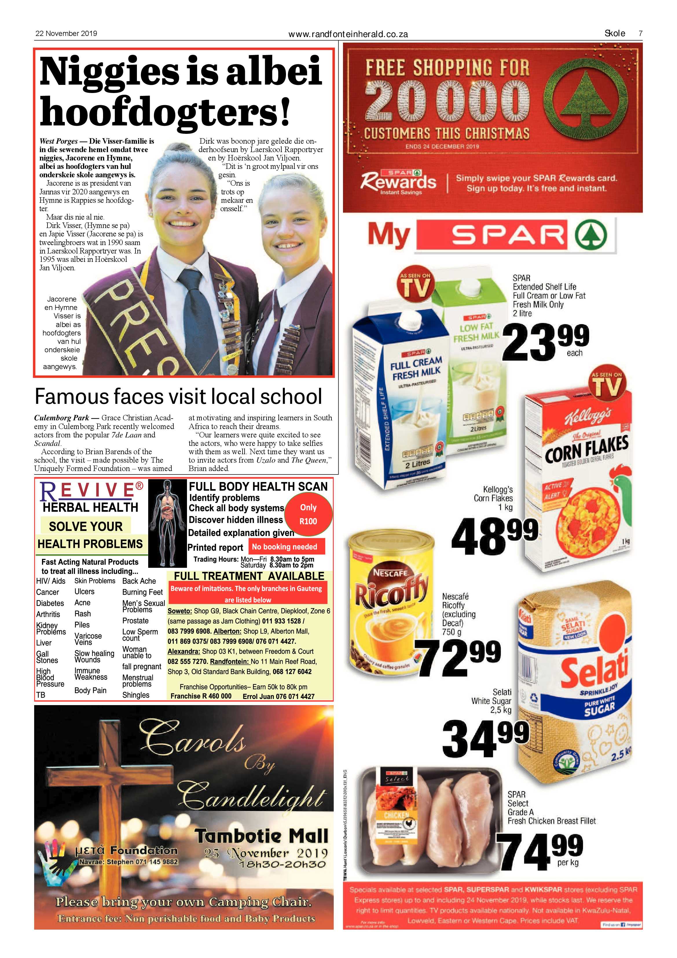 Randfontein Herald 22 November 2019 page 7