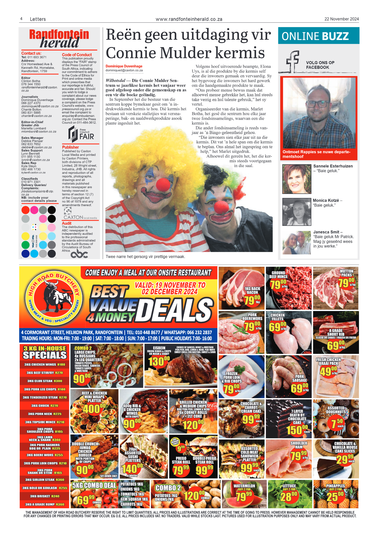 Randfontein Herald 22 November 2024 page 4