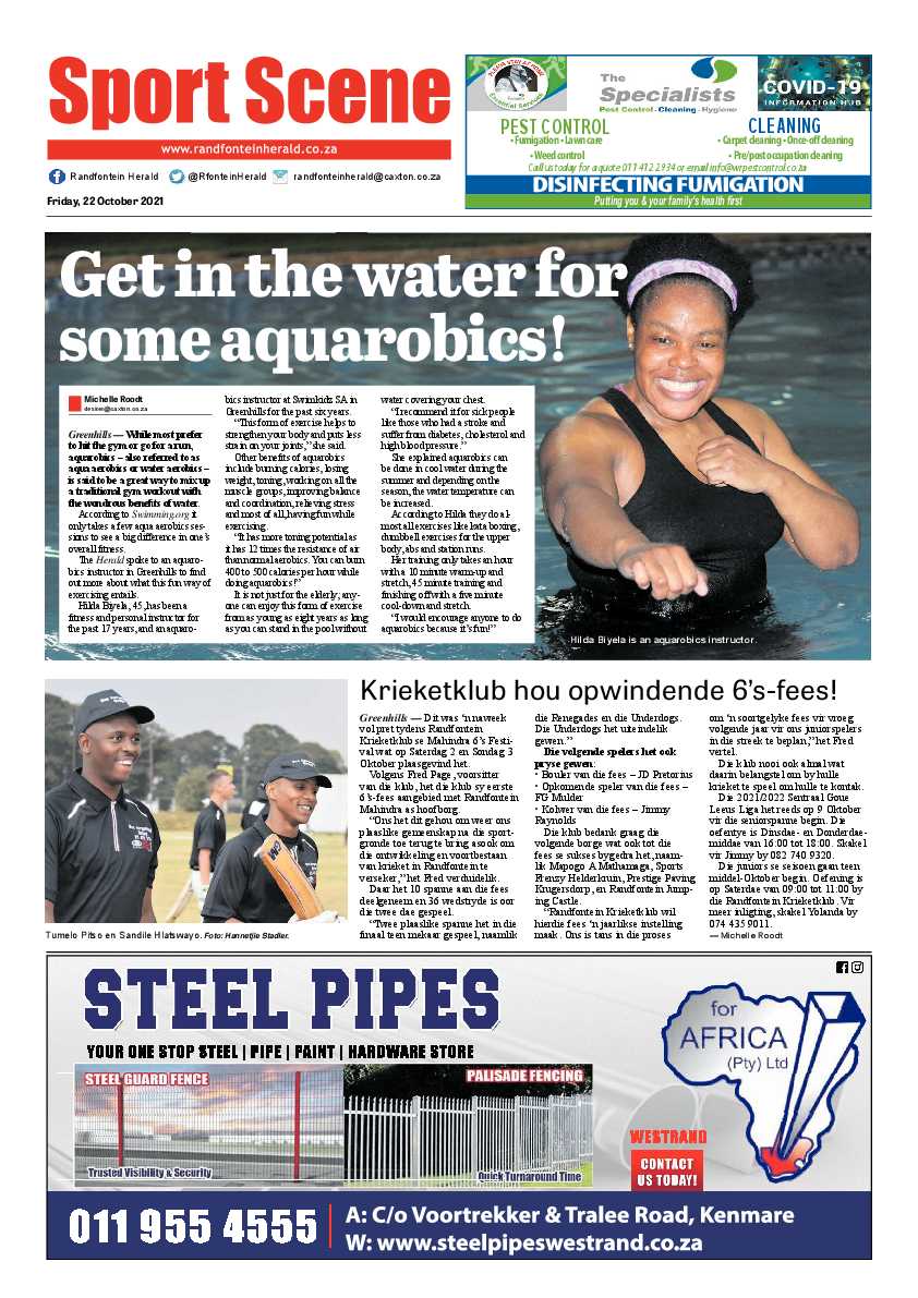 Randfontein Herald 22 October 2021 page 12