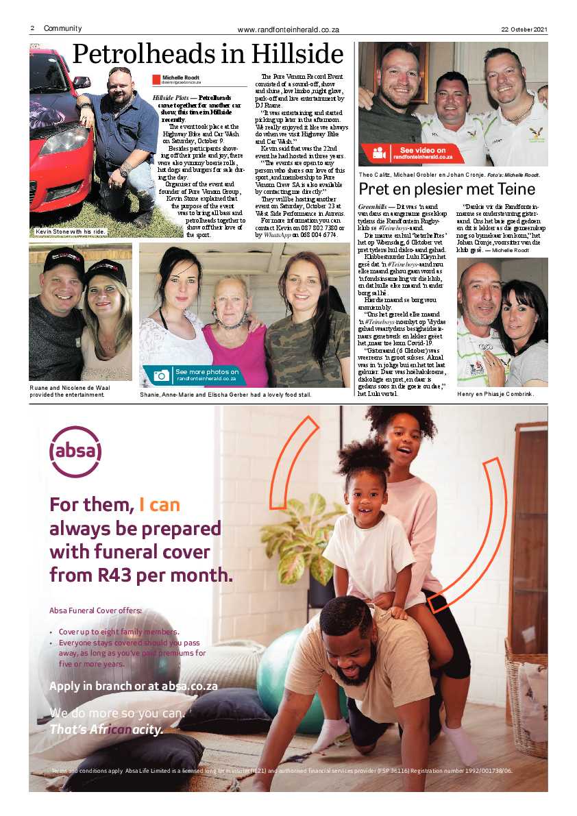 Randfontein Herald 22 October 2021 page 2