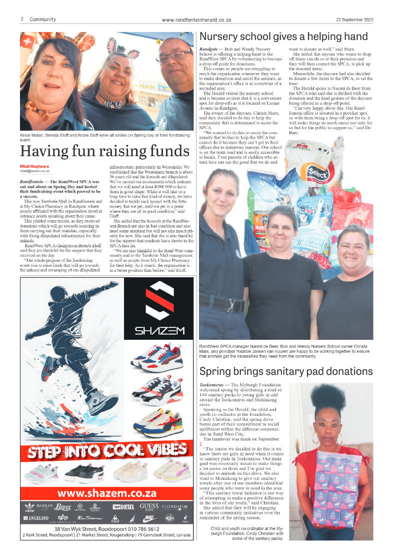 Randfontein Herald 22 September 2023 page 2