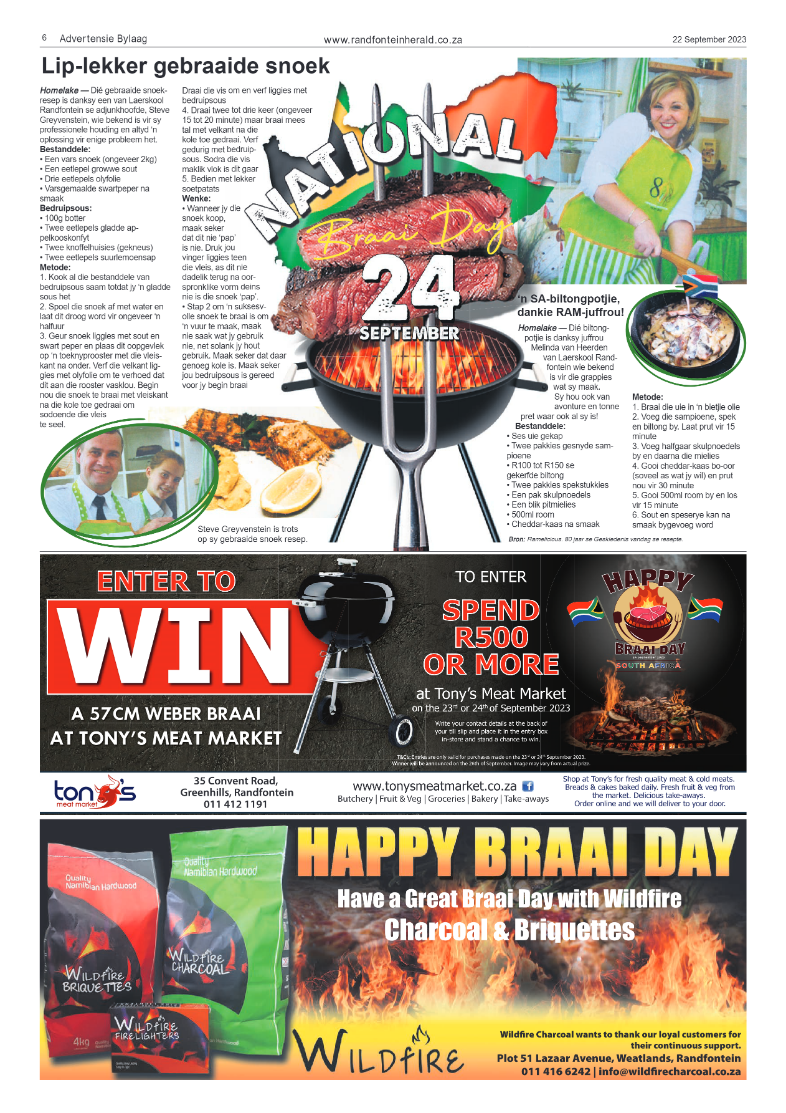 Randfontein Herald 22 September 2023 page 6