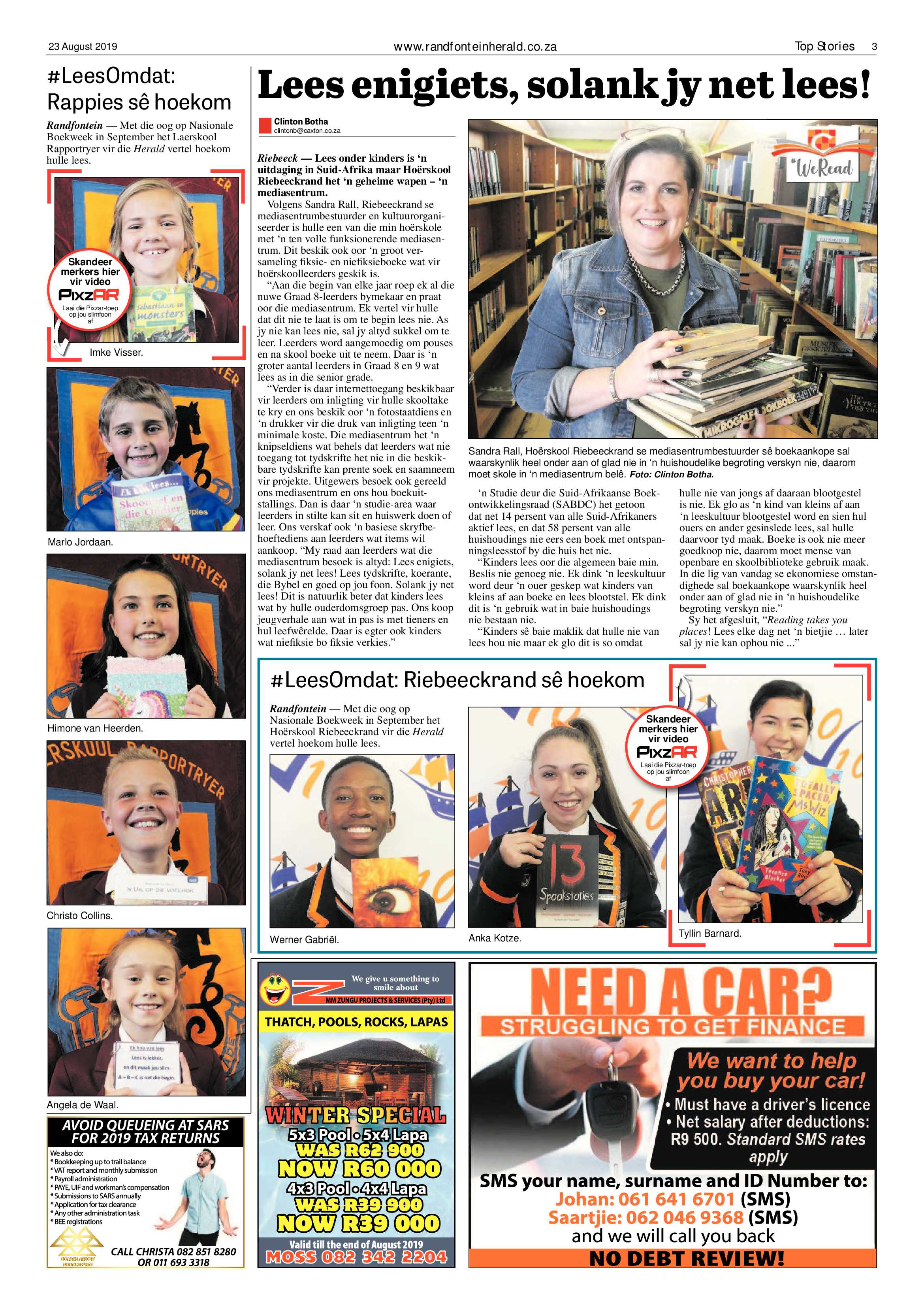 Randfontein Herald 23 August 2019 page 3