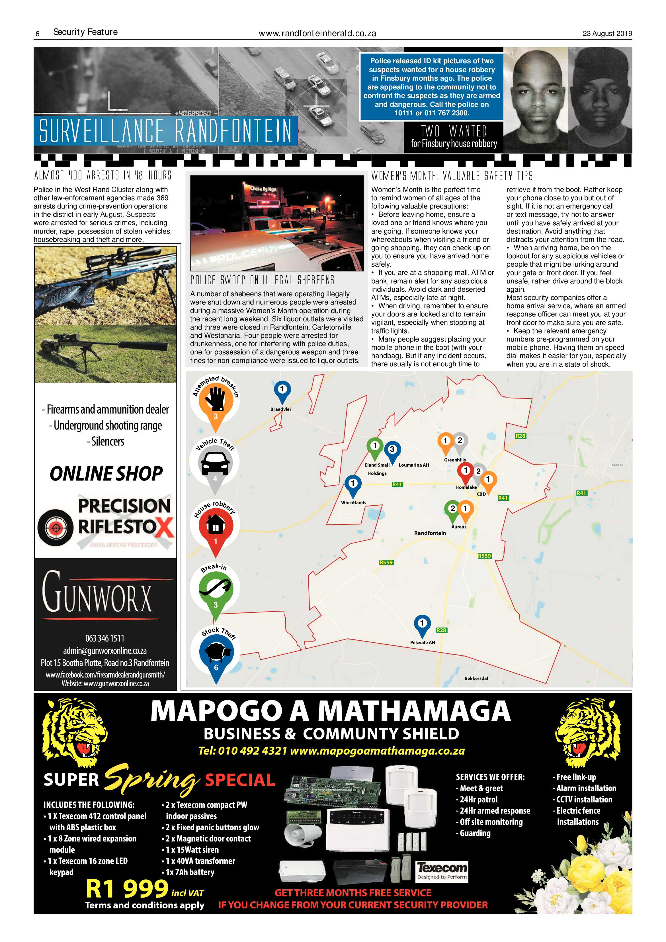 Randfontein Herald 23 August 2019 page 6