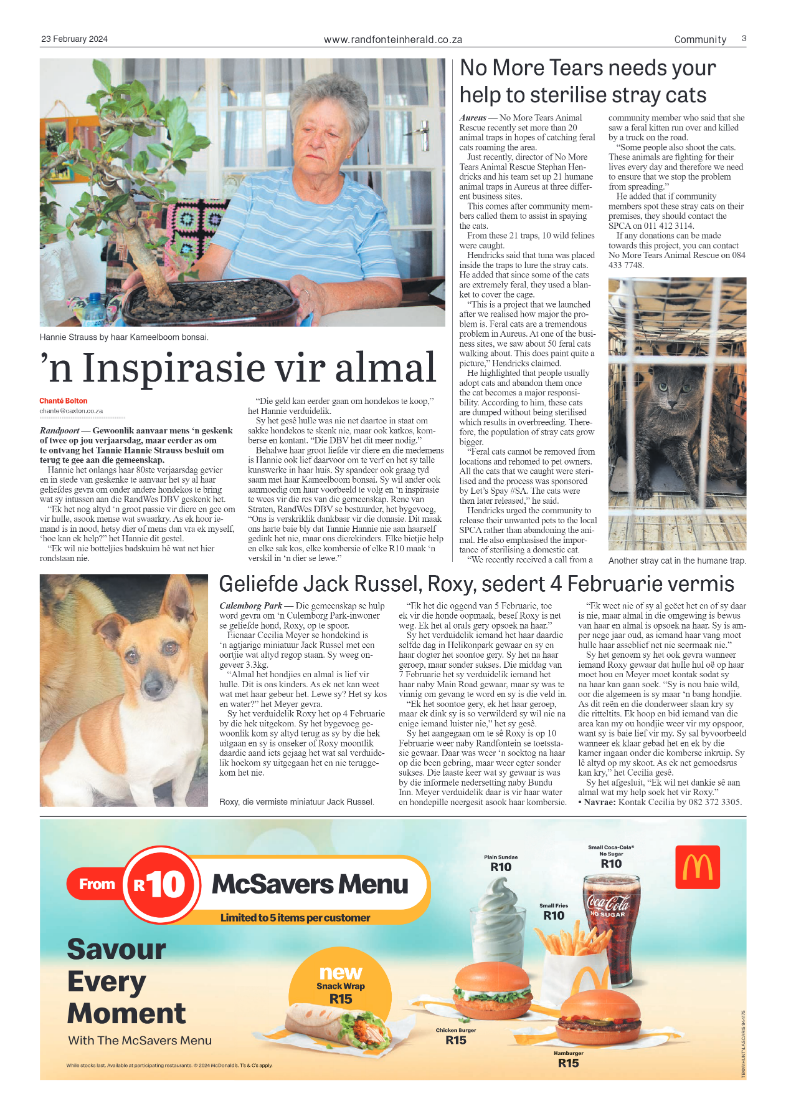 Randfontein Herald 23 February 2024 page 3