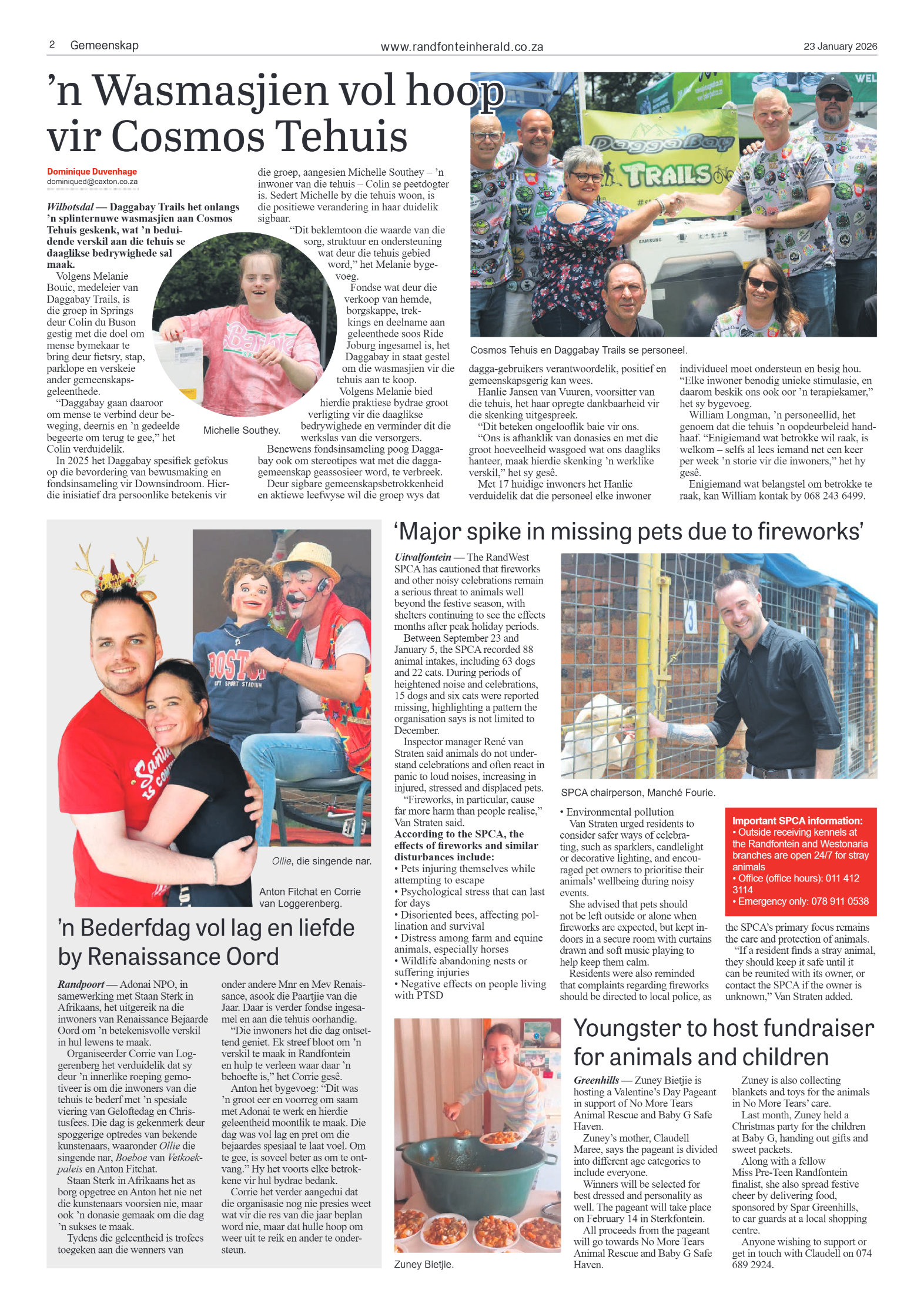 Randfontein Herald 23 January 2026 page 2